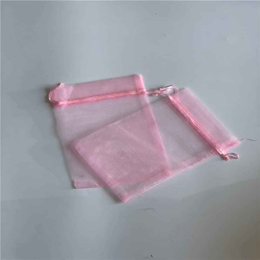 50pcs Organza Jewelry Bags - Small Drawstring Gift Pouches for Wedding Favors, Party Gifts & Candy Packaging - Elegant Mesh Sachet Bags for Jewelry, Rings, Candies & Bridal Shower Favors
