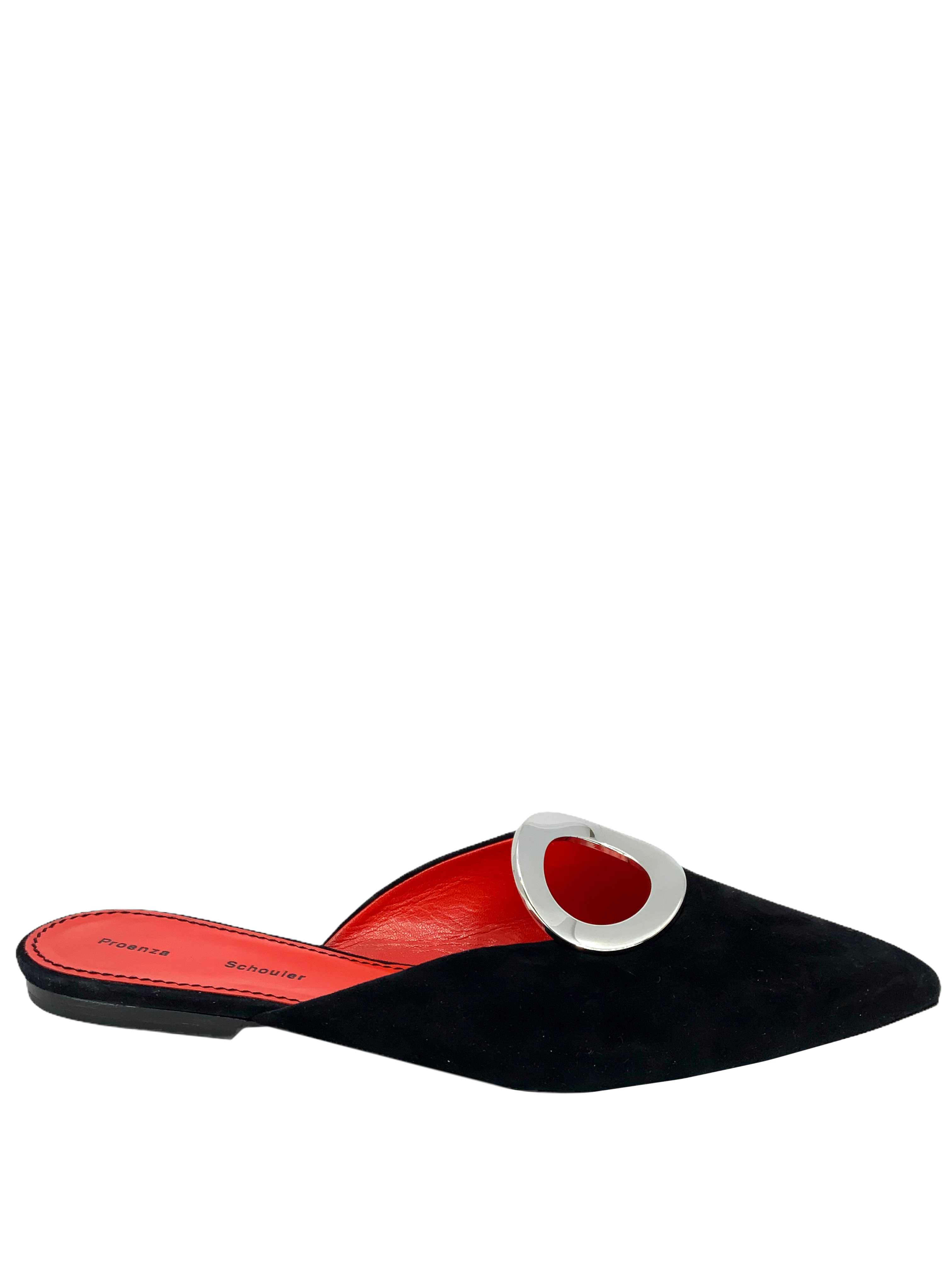 Proenza Schouler Women's Size 8 Suede Grommet Slides Sandals - Comfortable Summer Casual Shoes for Beach, Vacation & Everyday Wear