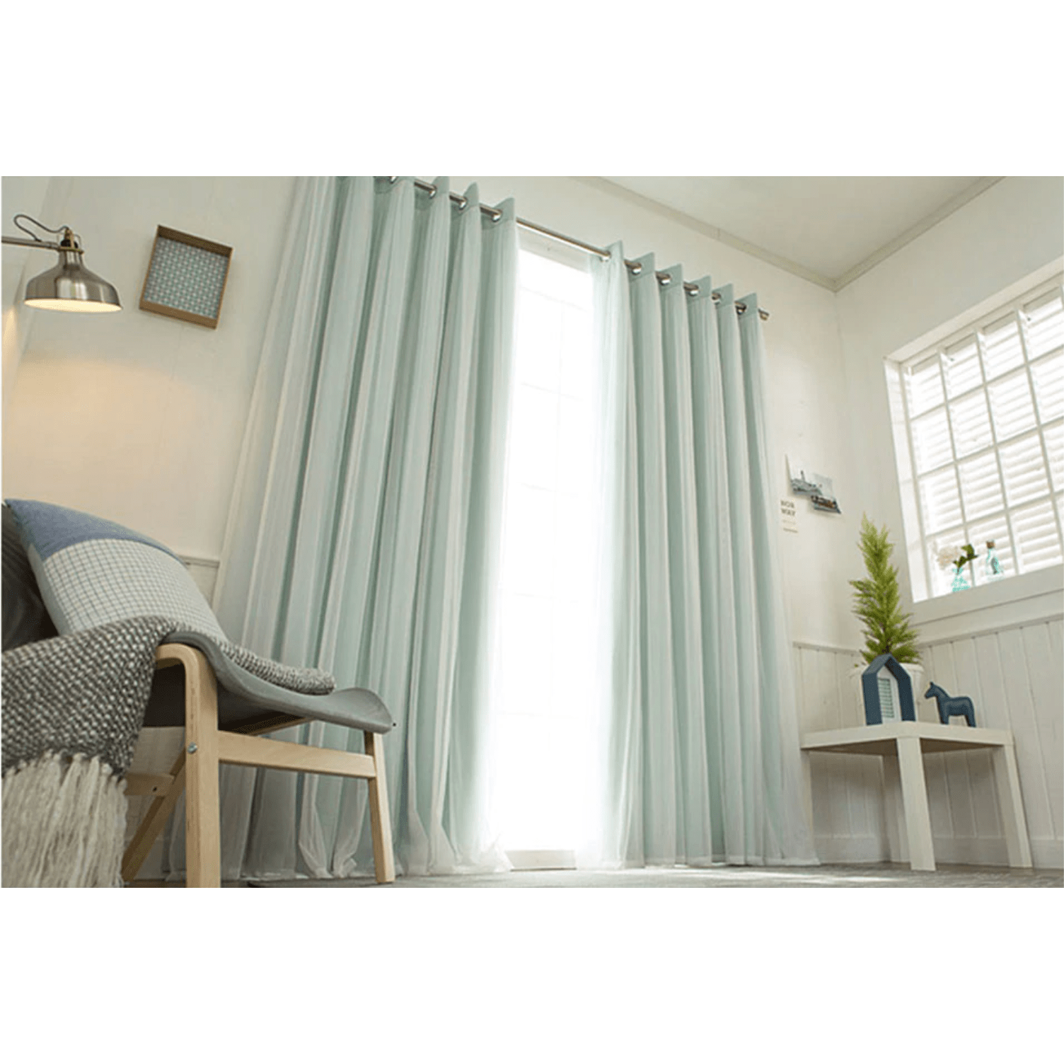 Luxury Veil Curtain - Soft Sheer Window Drapes in Pink, Beige, Blue & White | Elegant Home Decor for Living Room, Bedroom & Wedding Decorations