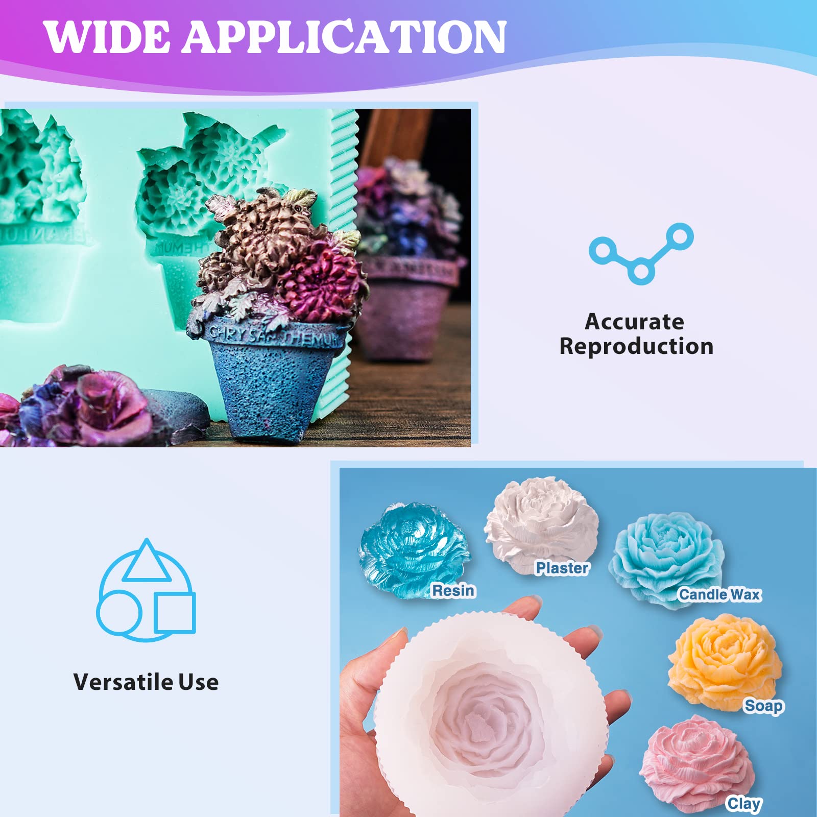 Premium LET'S RESIN Silicone Mold Making Kit - 43oz Platinum Liquid Silicone Rubber with Mold Housing & Mixing Cups | Fast-Cure Food-Grade for Resin Casting, DIY Crafts, Soap Molds & Jewelry Making | Perfect for Epoxy Art, Candle Making & Home Decor Projects