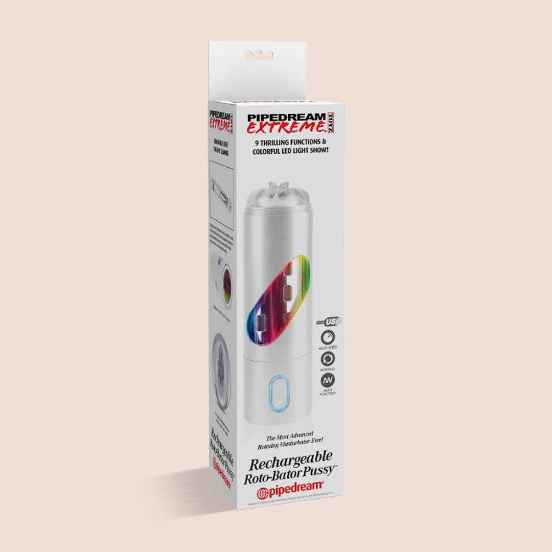 PDX Extreme Rechargeable Rotating Masturbator - Powerful Waterproof Male Sex Toy for Men | Perfect for Solo Pleasure, Couples Play & Discreet Adult Fun at Home