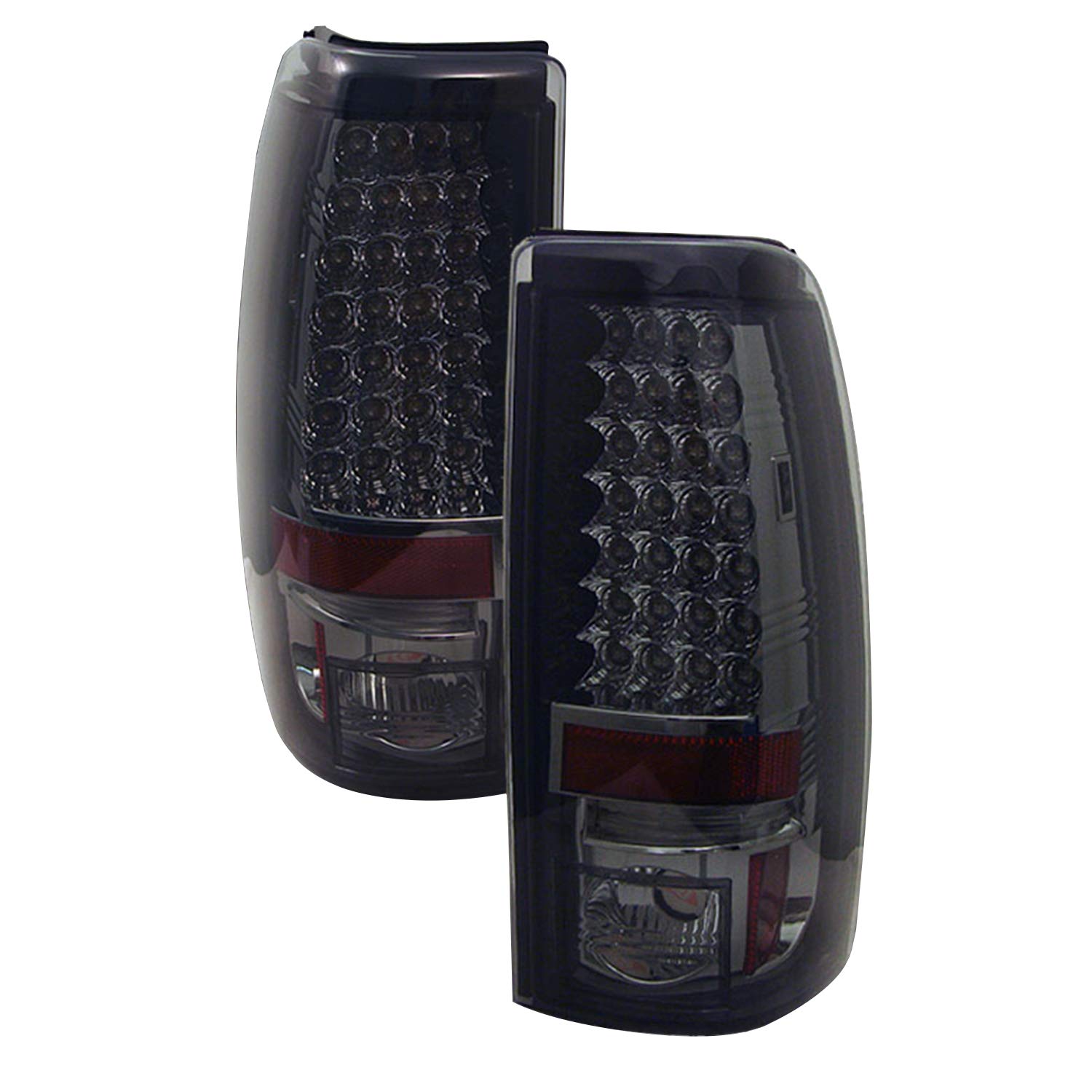 AKKON Smoked LED Tail Lights & 3rd Brake Light for 1999-2002 Chevy Silverado & 1999-2006 GMC Sierra - Upgrade Your Truck's Style & Safety for Night Driving & Off-Road Adventures