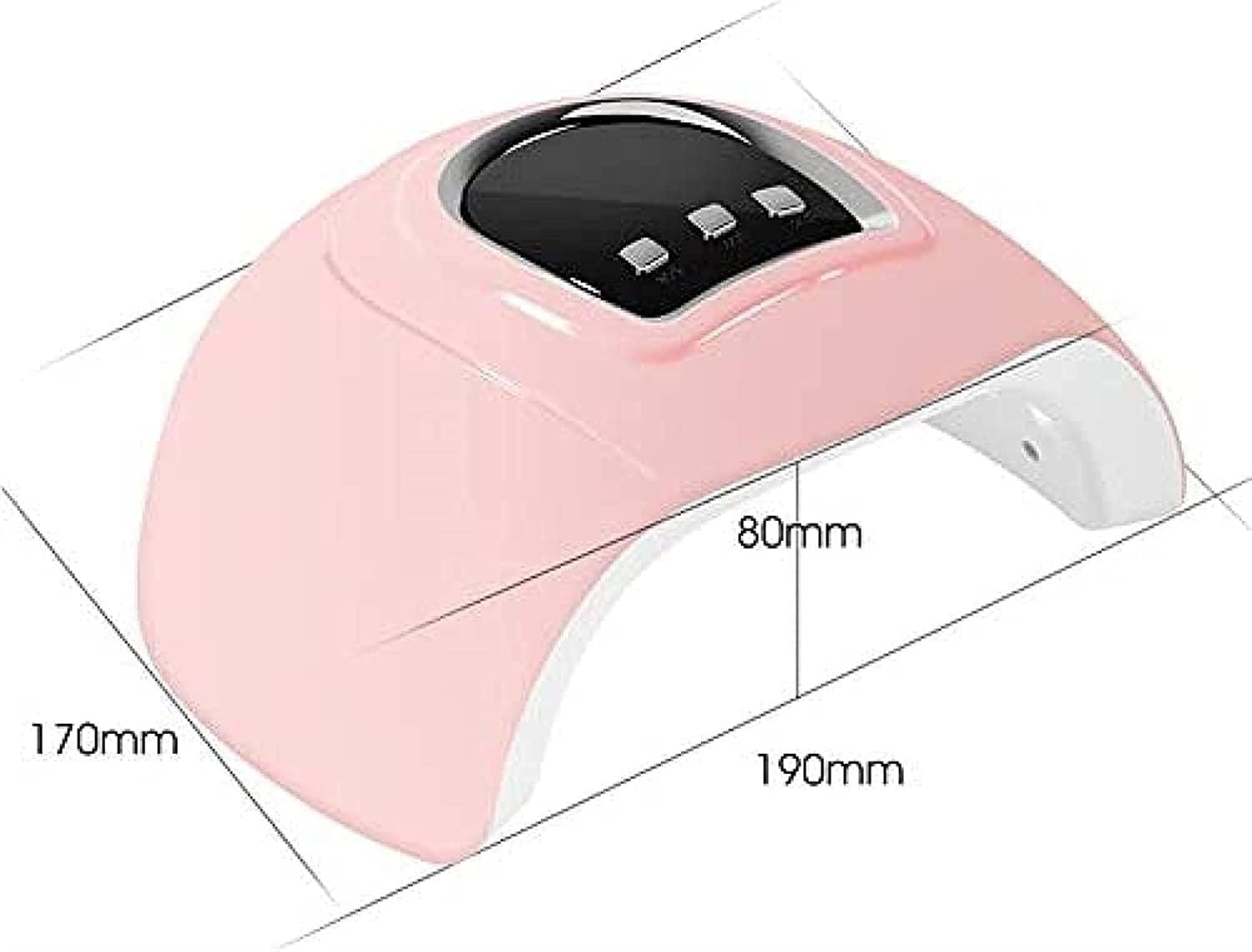 Professional UV LED Nail Lamp 54W - Fast Drying Gel Polish Light with 3 Timer Settings & Smart Sensor - Perfect for Home & Salon Manicures/Pedicures - Ideal for Gel Nails, Acrylics & Nail Art