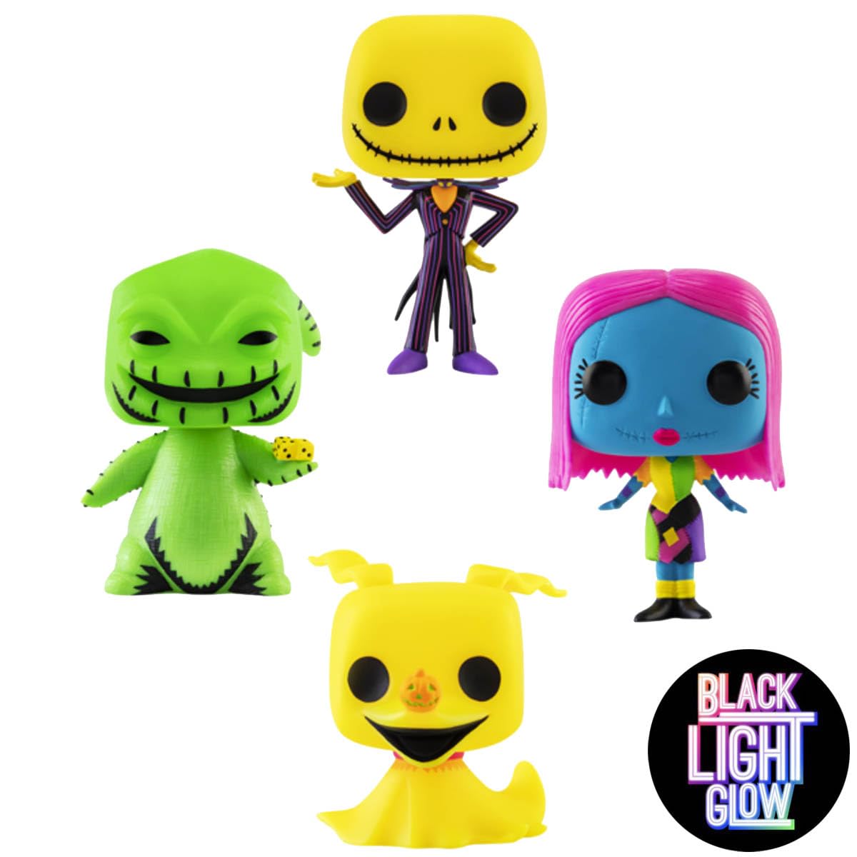 Disney Nightmare Before Christmas POP! Vinyl Figures 4-Pack – 9cm Collectible Movie Figurines – Perfect for Display, Gifts & Halloween Decorations