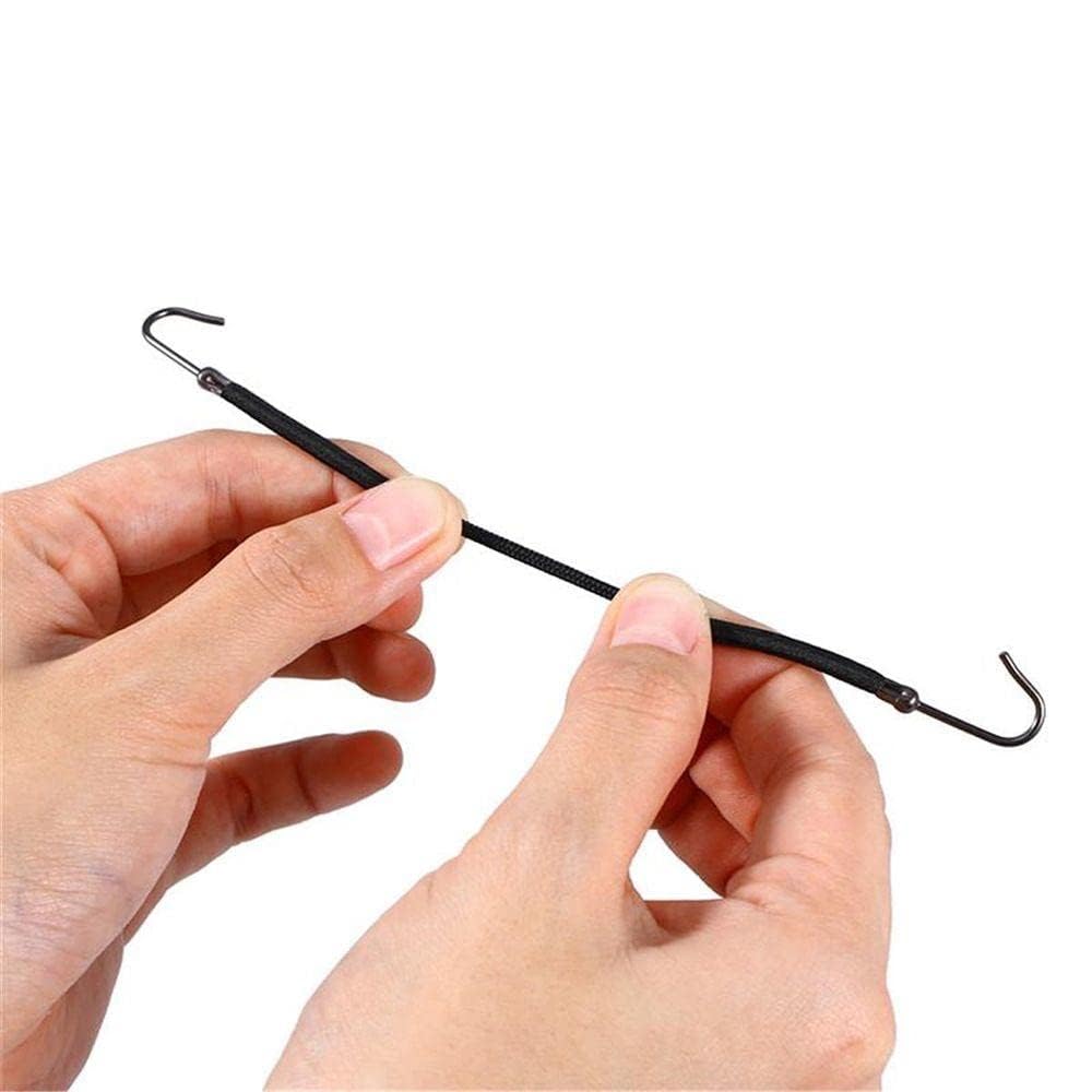 36 Pcs Elastic Hair Ties with Hooks - Thick Hair Bands for Women & Girls - Ponytail Holders, Hair Cords & Clips (Brown) - Perfect for Gym, Work & Everyday Styling