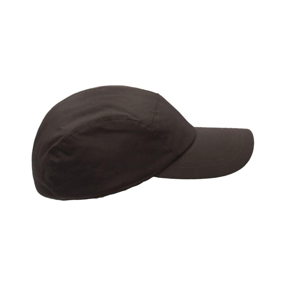 Walker & Hawkes Unisex Waxed Cotton Ellwood Baseball Cap with Ear Flaps - Warm Winter Hat for Men & Women, Outdoor Activities, Hiking, Hunting, and Cold Weather Protection