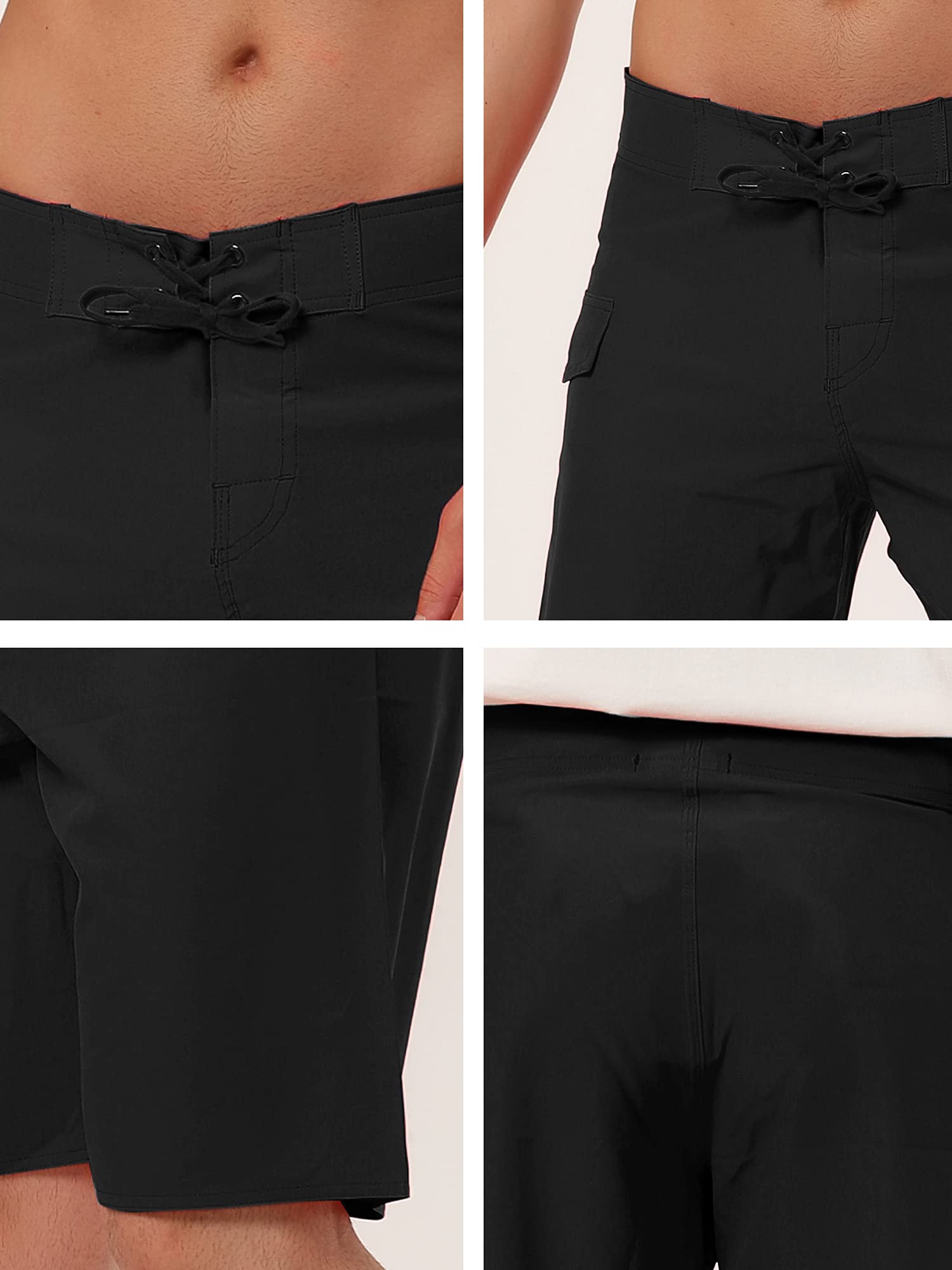 Lars Amadeus Men's Swim Trunks - Quick Dry Elastic Waist Board Shorts with Drawstring for Beach, Pool & Surfing | Comfortable Swimwear for Summer Vacation & Water Sports