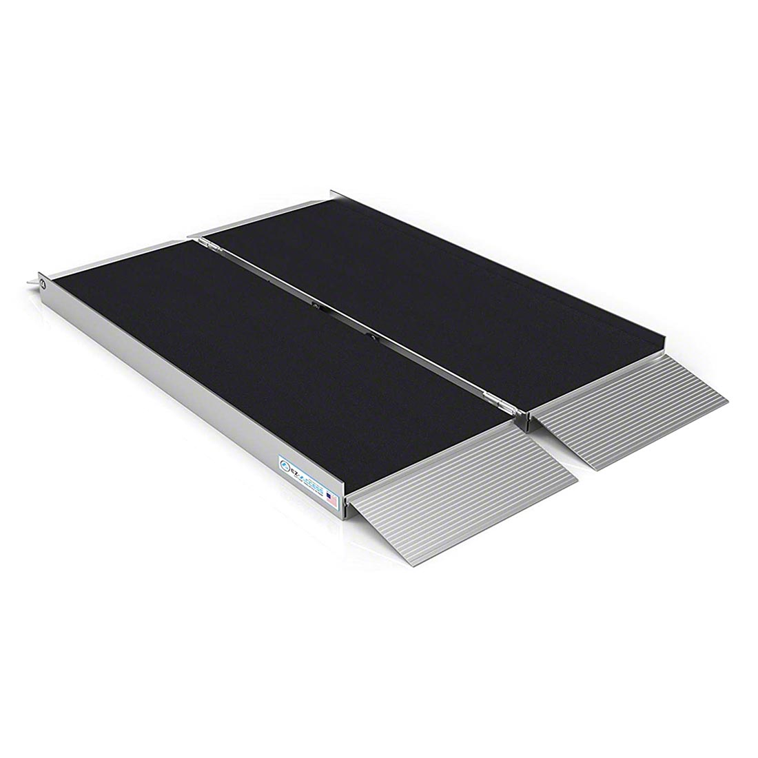 EZ Access Suitcase® Singlefold AS Portable Wheelchair Ramp - Lightweight Aluminum Folding Ramp for Home, Vehicles & Mobility Access - Black (Ideal for Wheelchairs, Scooters & Walkers)
