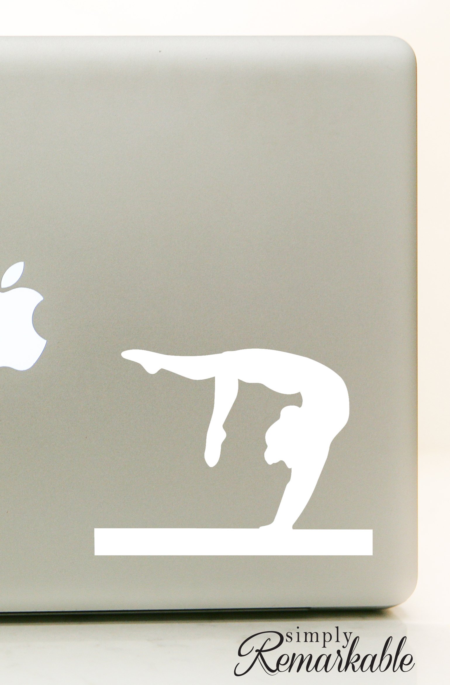 Vinyl Decal Sticker for Computer, Wall, Car, Mac, MacBook - Gymnast Sports Sticker (5.2 x 4 inches) - Perfect for Laptops, Water Bottles, Gym Equipment & More
