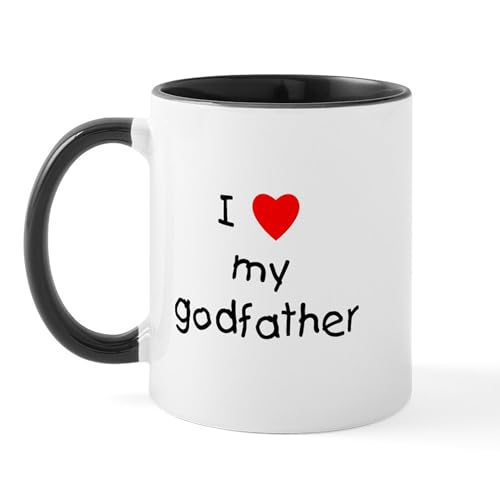 White/Black Inside - I Love My Godfather Mug