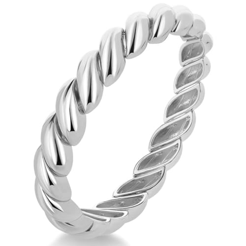 chunky twisted silver