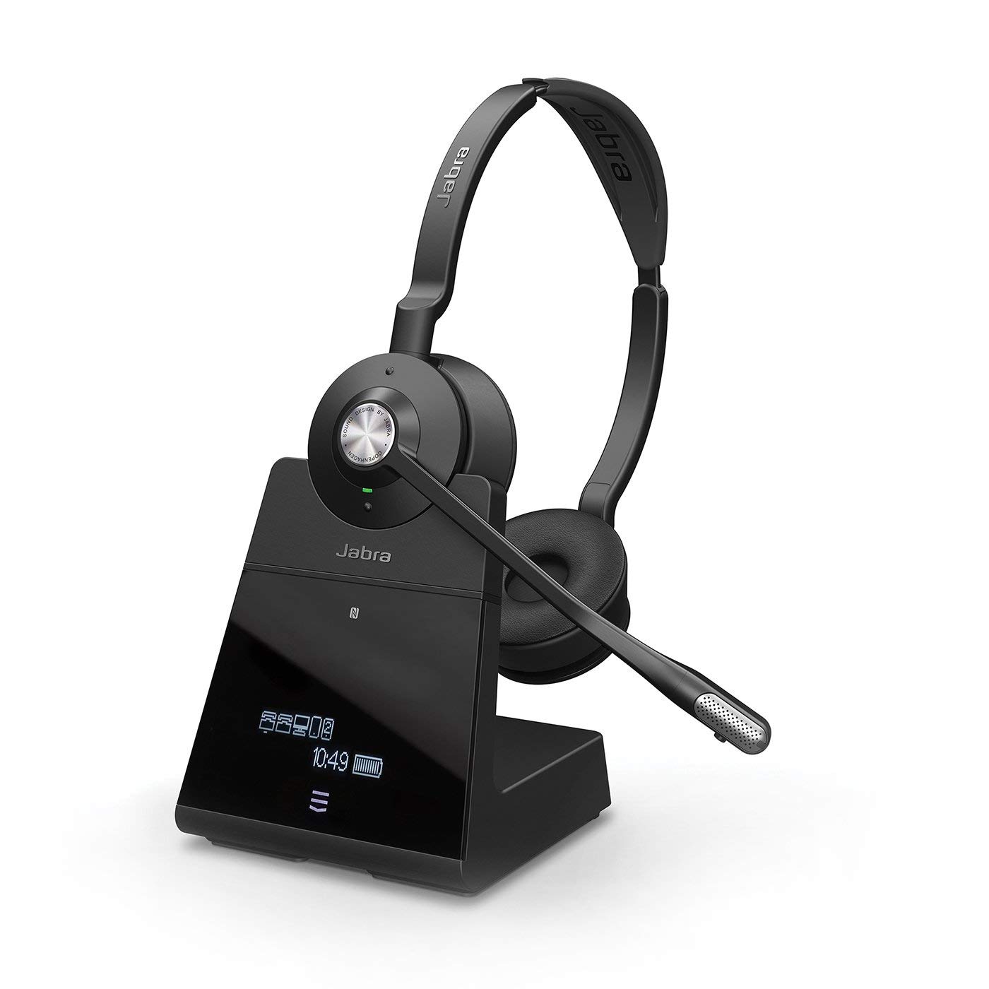 Jabra Engage 75 Stereo Wireless Professional UC Headset (Renewed) - Noise Cancelling Bluetooth Headphones for Office, Call Center & Remote Work