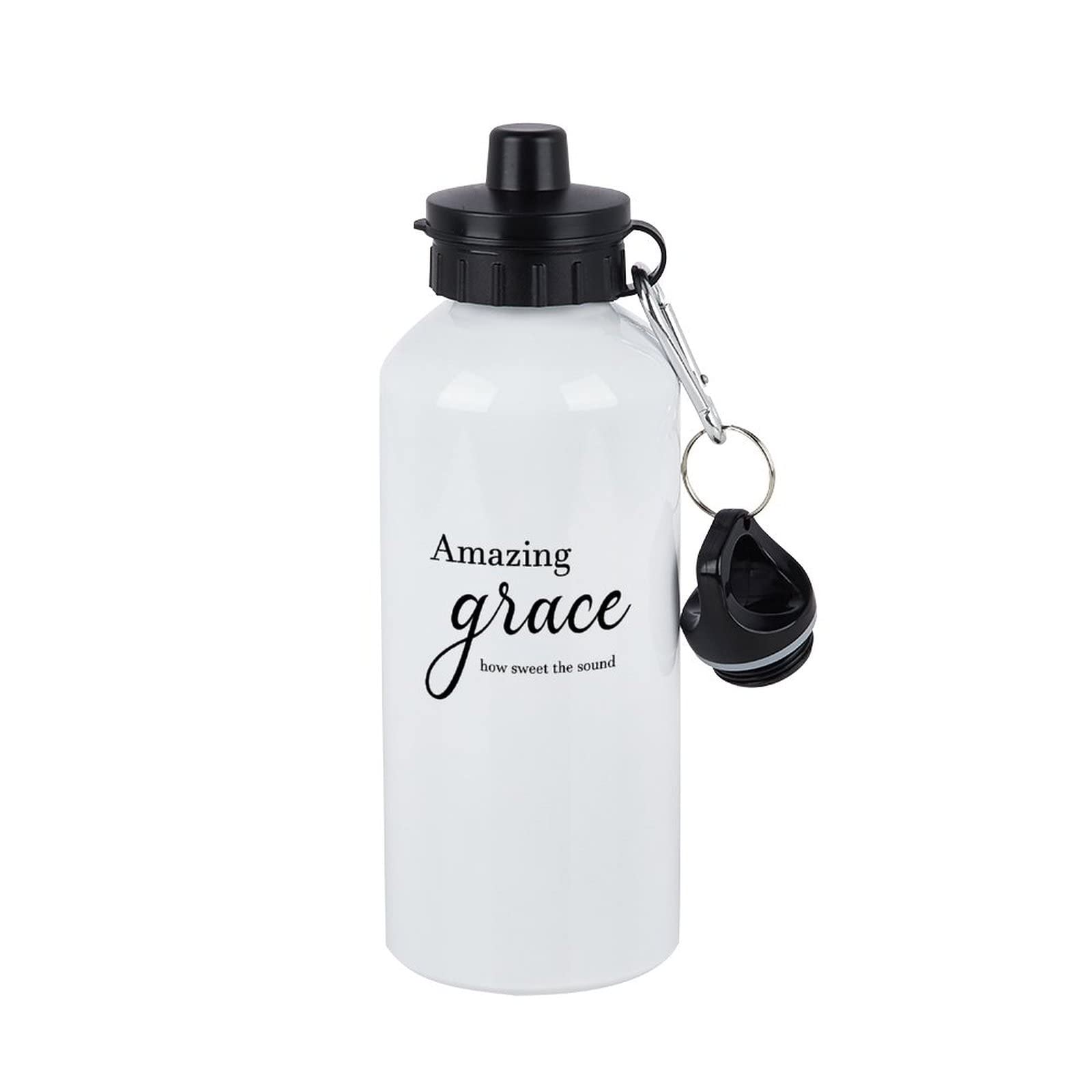 Amazing Grace Insulated Sports Water Bottle - 600ml Stainless Steel, Keeps Drinks Cold/Hot for 24 Hours - Perfect Gift for Men & Women - Ideal for Gym, Hiking, Workouts & Outdoor Activities