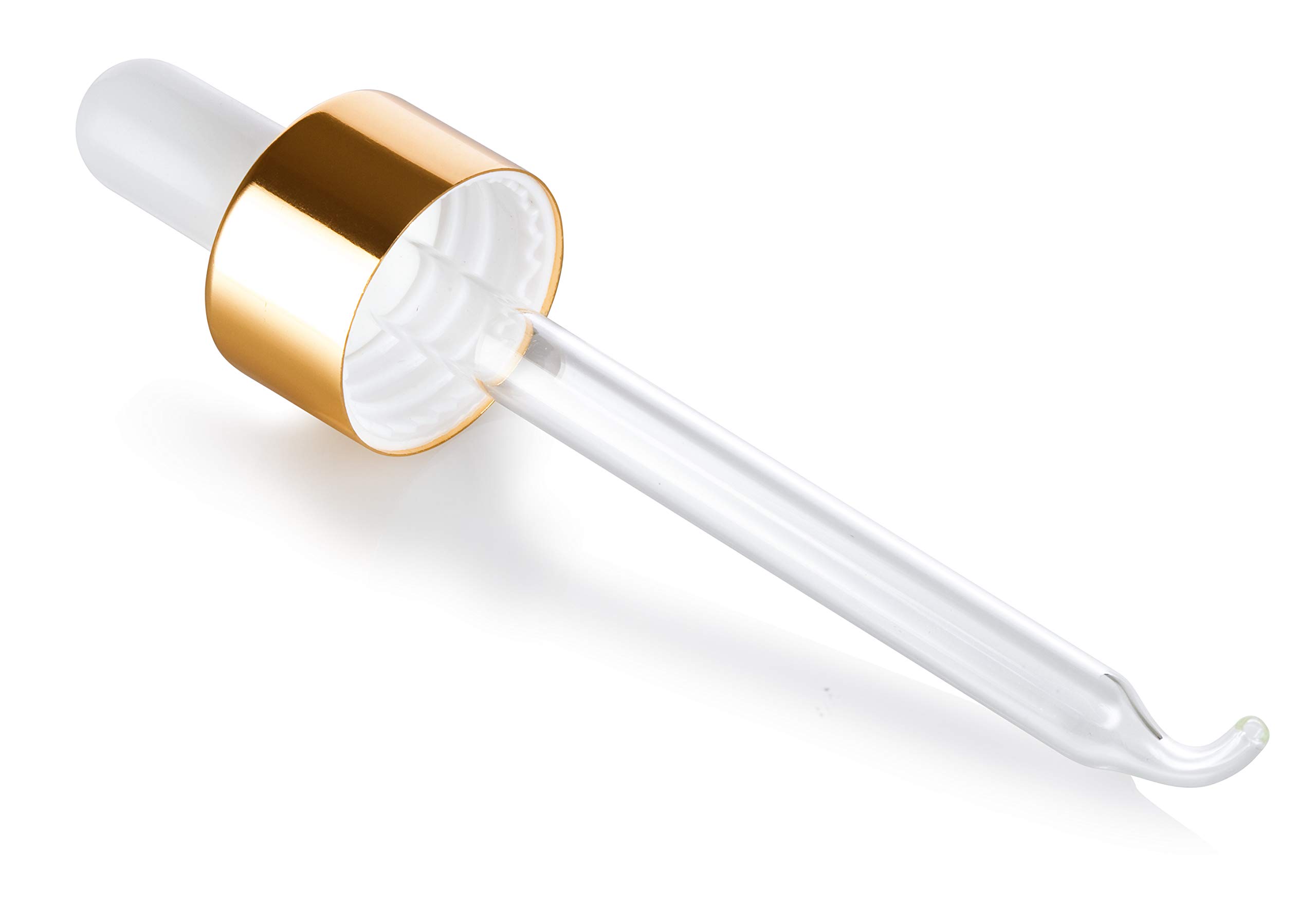 JUVITUS 2 oz Frosted Amber Glass Boston Round Bottle with Gold Metal & Glass Dropper - 12 Pack with Funnel - Perfect for Essential Oils, DIY Skincare & Herbal Tinctures