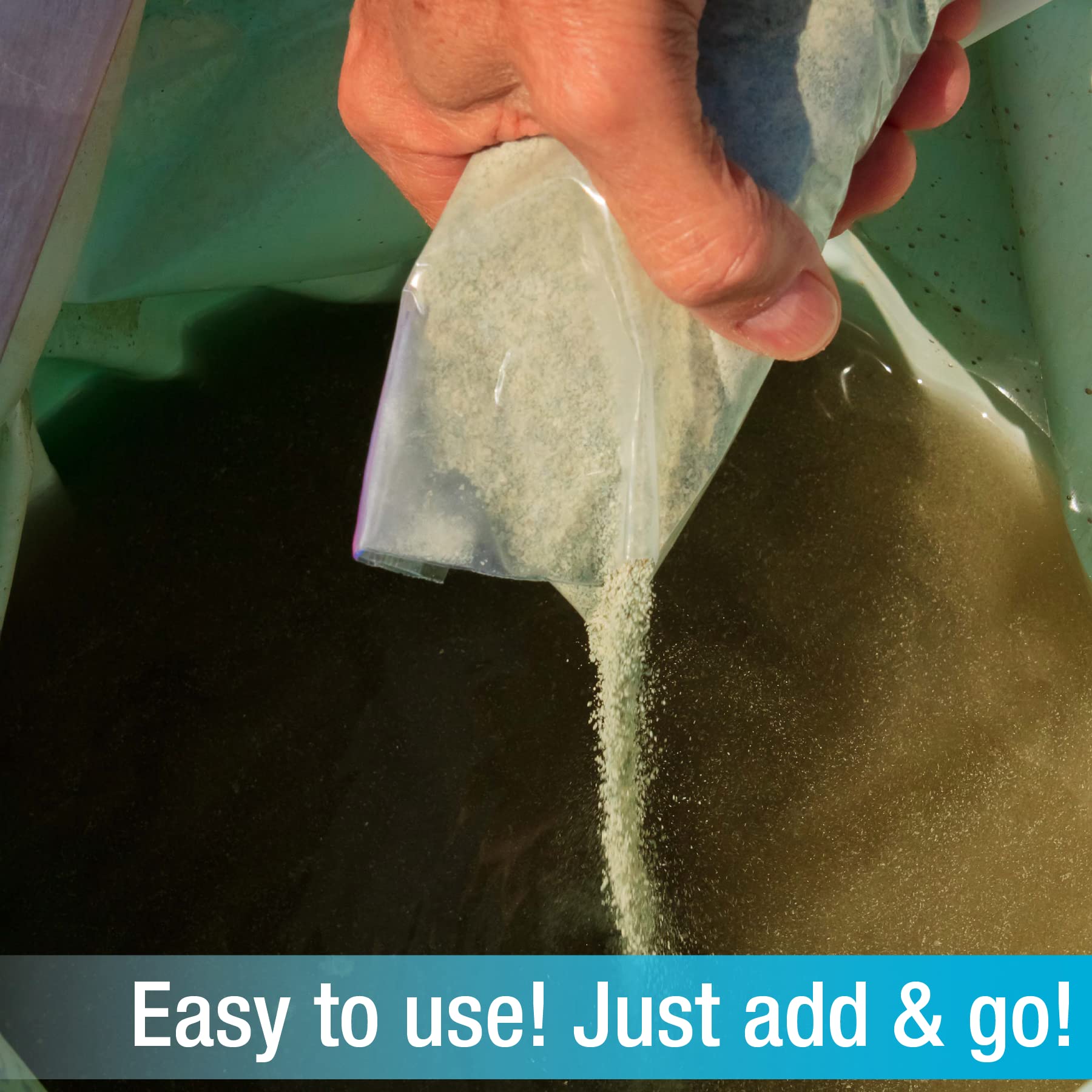 CONGELZ Waste Water Solidifier - 15 Pound Absorbent Powder for Liquid Waste Solidification, Spill Cleanup & Landfill-Safe Disposal | Ideal for Industrial, Garage & Emergency Spill Response