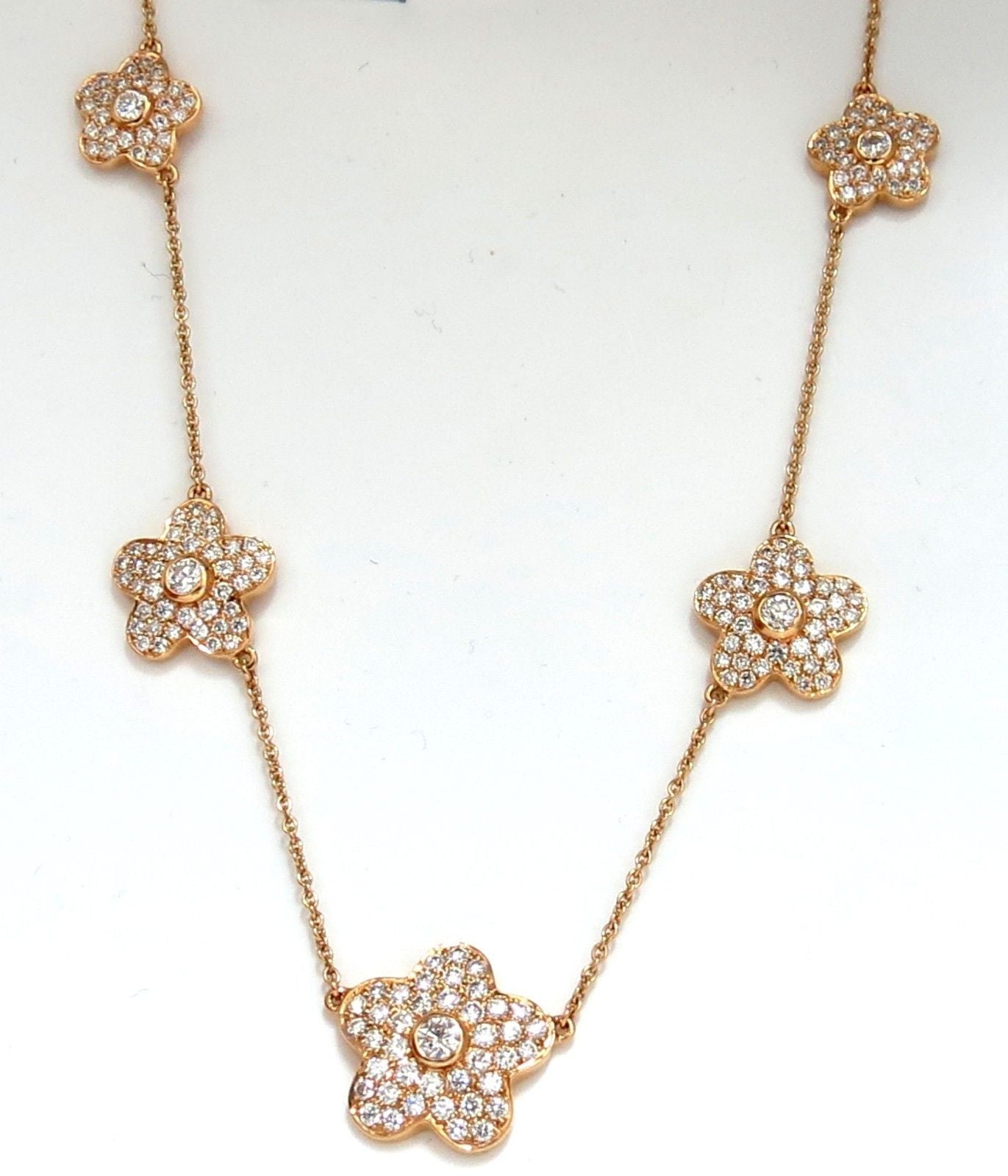 Designer Aspery & Guldag 3.50ct Natural Diamond Necklace & Earrings Set in 18K Gold (E/VS) - Perfect for Weddings, Anniversaries & Special Occasions
