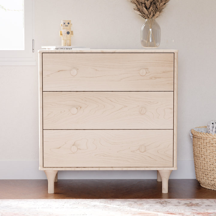 Babyletto Lolly 3-Drawer Changer Dresser with Removable Changing Tray - Nursery Storage Solution for Diapers, Clothes & Baby Essentials | Modern Changing Table for Newborns & Toddlers