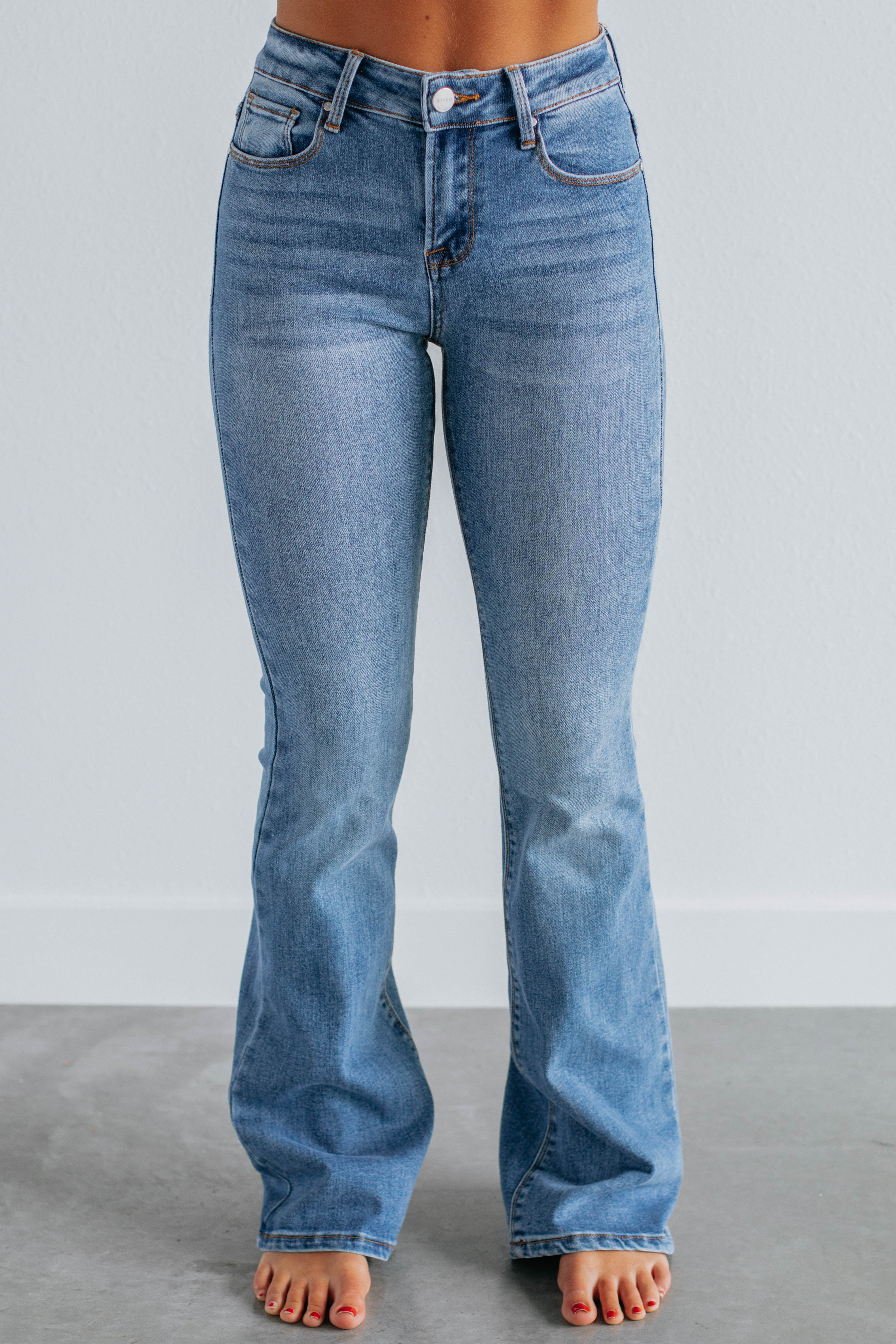 Dorian Risen Jeans - Medium Wash Denim Jeans for Men | Comfortable & Stylish for Casual Wear, Work & Everyday Outfits