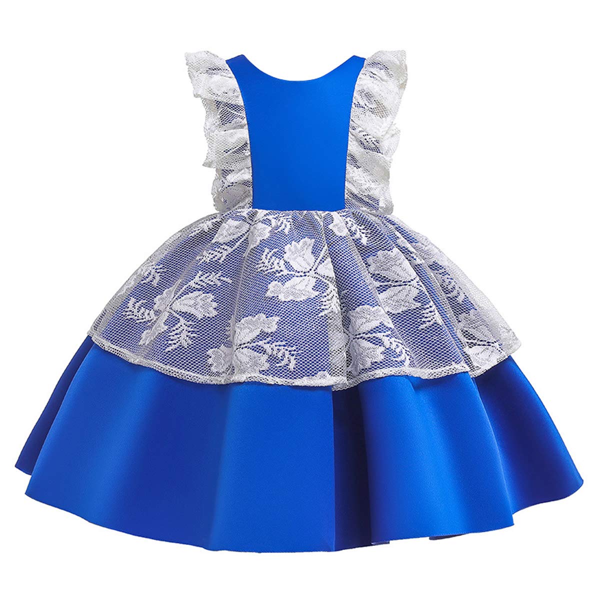 Baby Girls Lace Tutu Gown - Tulle Flower Princess Dress for Wedding, Party & Special Occasions | Toddler Formal Wear for Christening, Birthday & Photo Shoots
