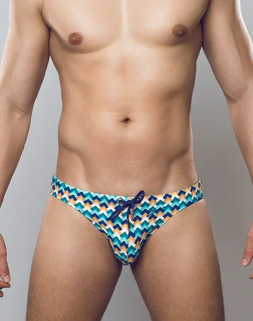 2Eros Chevy Print Swim Brief V10 - Stylish Men's Swimwear for Beach, Pool & Vacation - Comfortable & Quick-Drying Swim Trunks