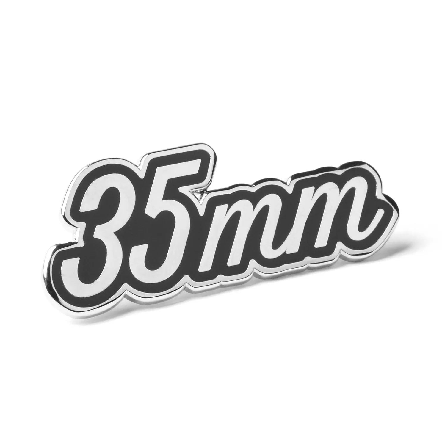 Photogenic Supply Co. 35mm Silver Enamel Pin - Collectible Lapel Pin for Jackets, Hats & Backpacks - Vintage Style Accessory for Fashion & Gifts