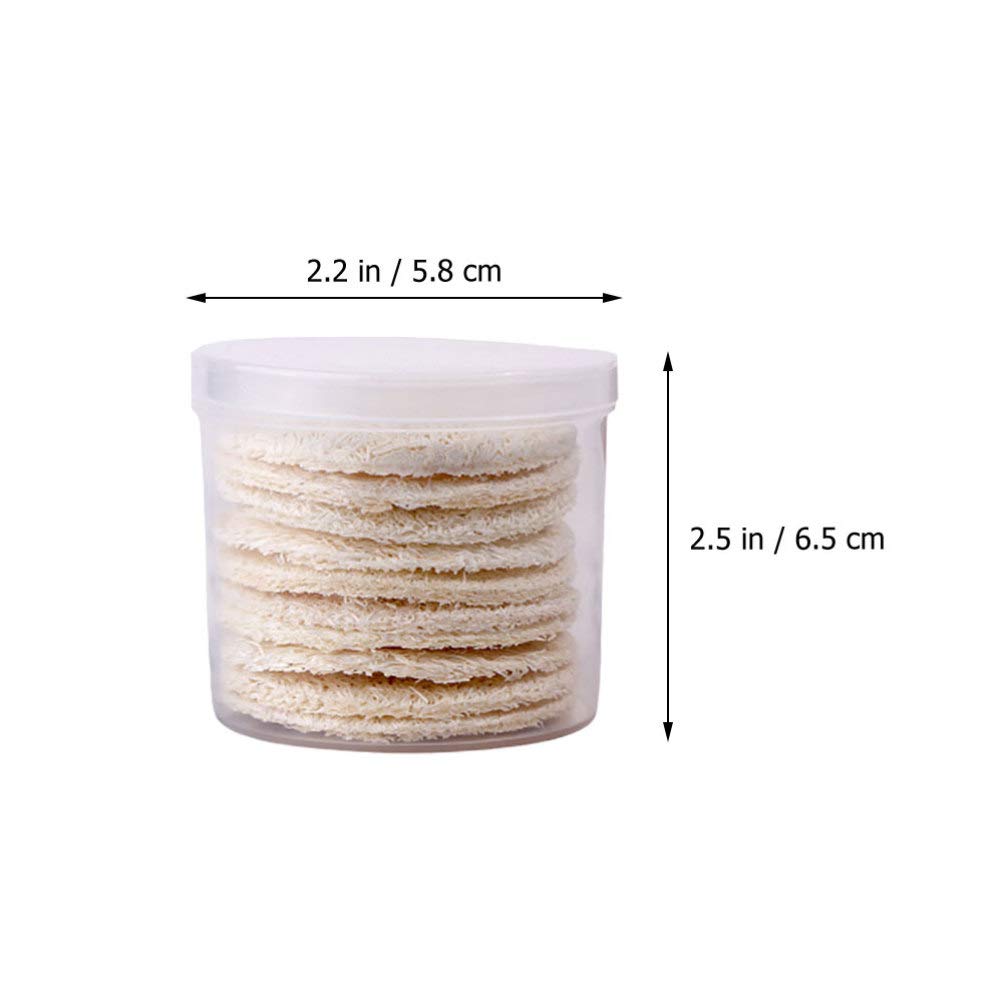 10-Pack Exfoliating Facial Loofah Sponges - Gentle Makeup Remover Pads for Deep Cleansing & Skin Exfoliation | Perfect for Daily Face Wash, Makeup Removal & Skincare Routine