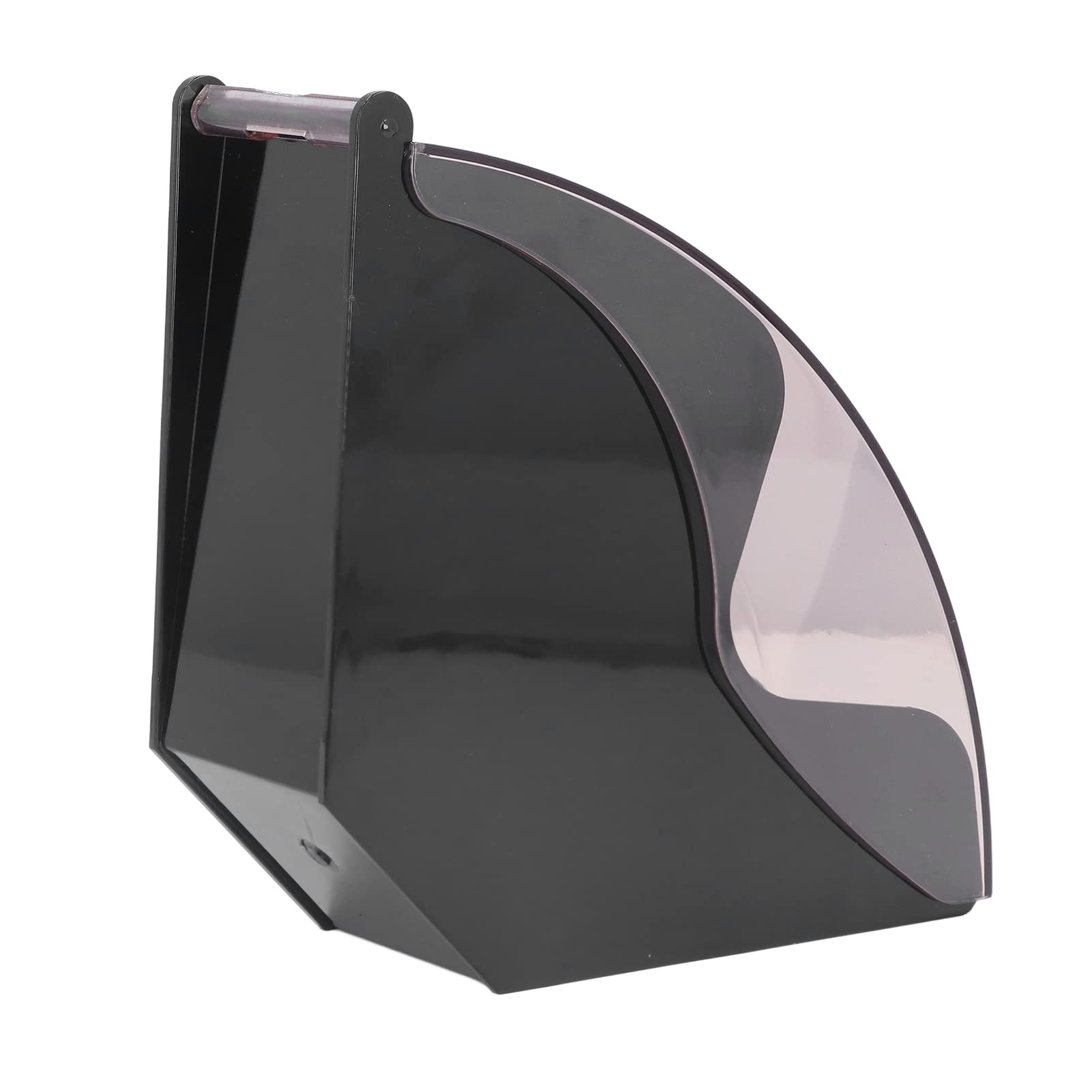 Acrylic Coffee Filter Paper Holder - Rotating Stand for Coffee Paper Storage, Dustproof & Space-Saving Design - Perfect for Home, Office, or Cafe Use (Black)