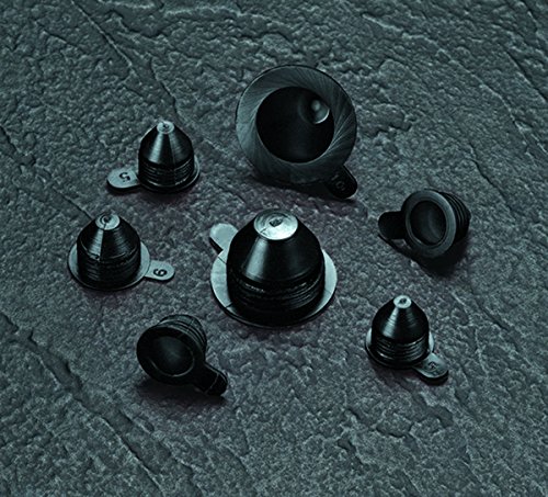 Caplugs ZETV5Q1 Black PVC Plastic Flexible Vinyl Thread Protector - 1/2