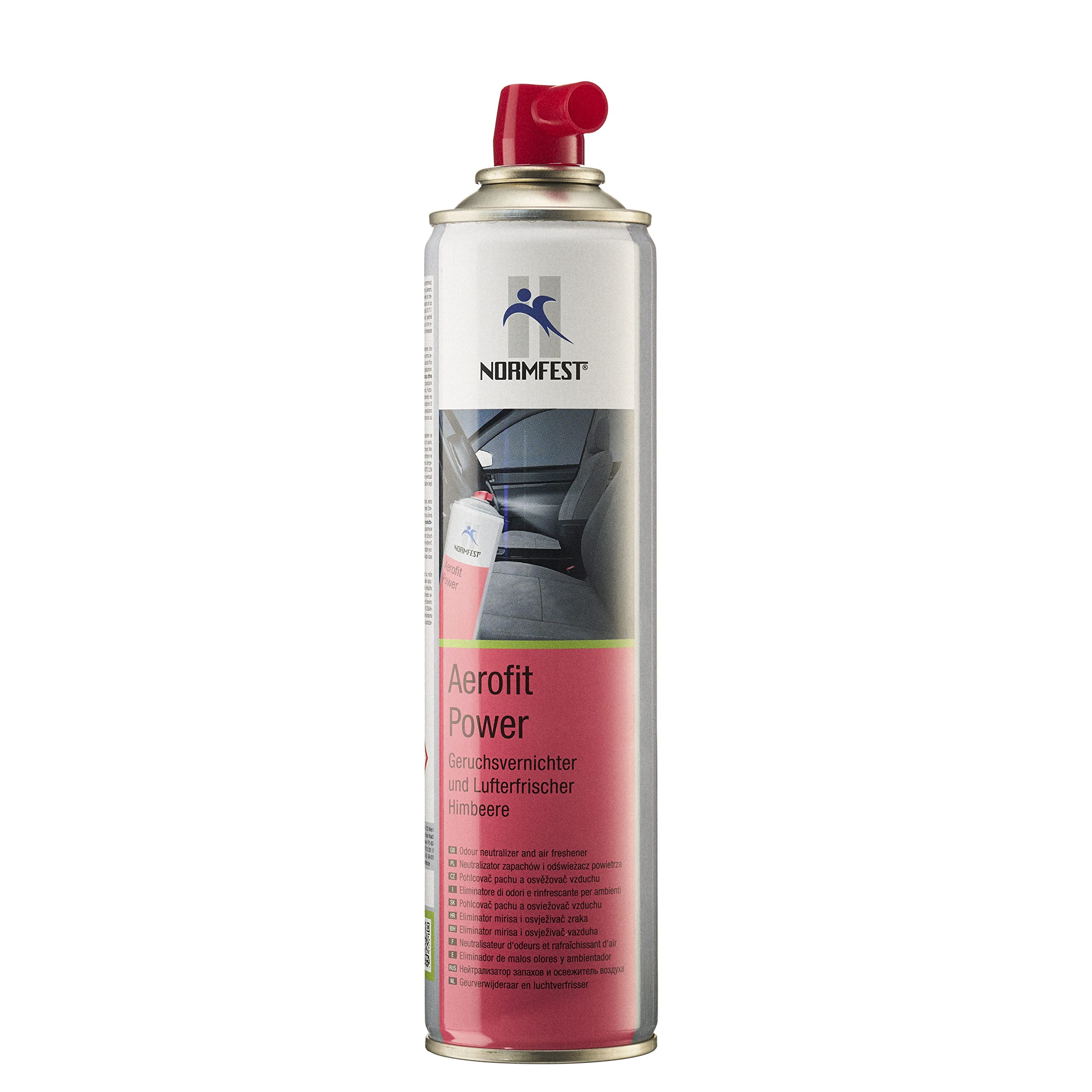 Normfest AEROFIT Fresh Power Air Freshener Odor Eliminator - Raspberry Scent (1 Pack) for Home, Office, Car & Bathroom - Long-Lasting Fragrance & Odor Control
