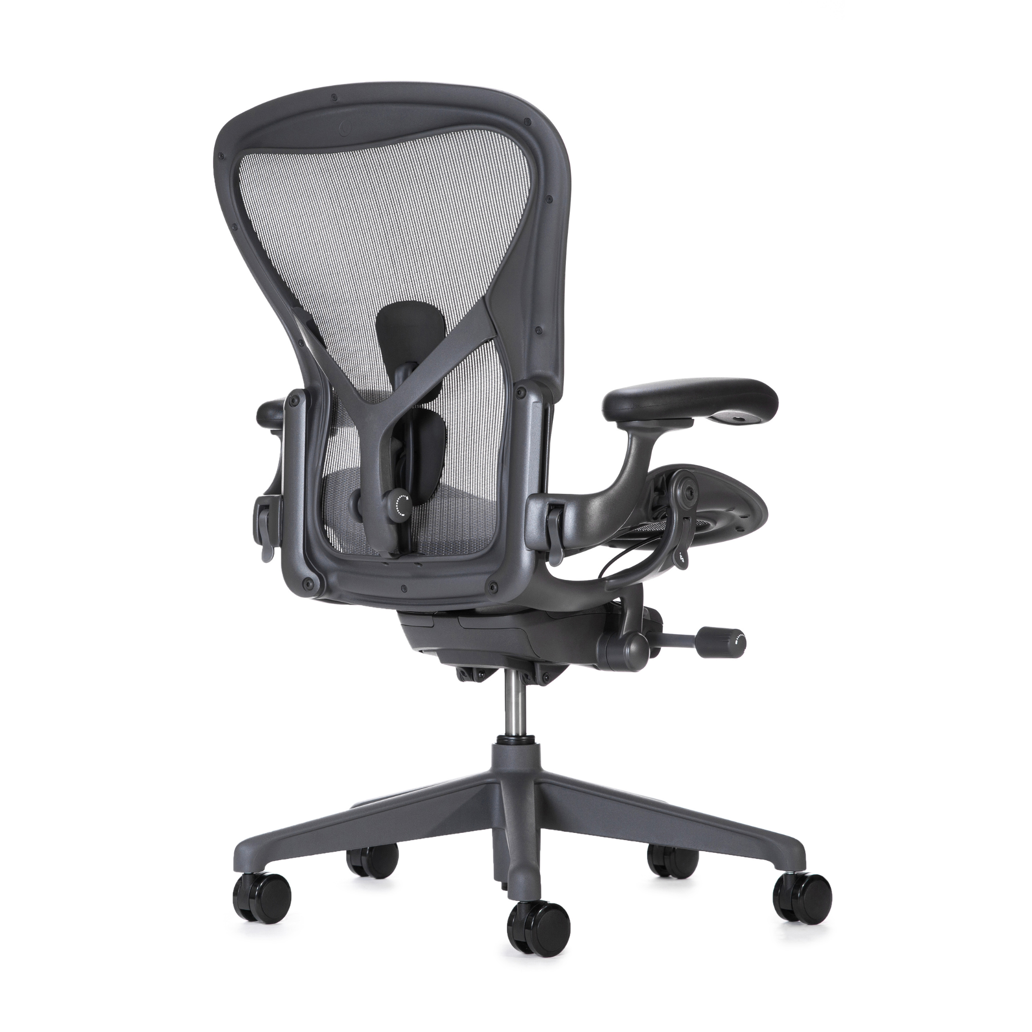 Herman Miller Aeron Chair - Graphite Remastered Ergonomic Office Chair with PostureFit SL Support | Perfect for Home Office, Gaming & Workspaces