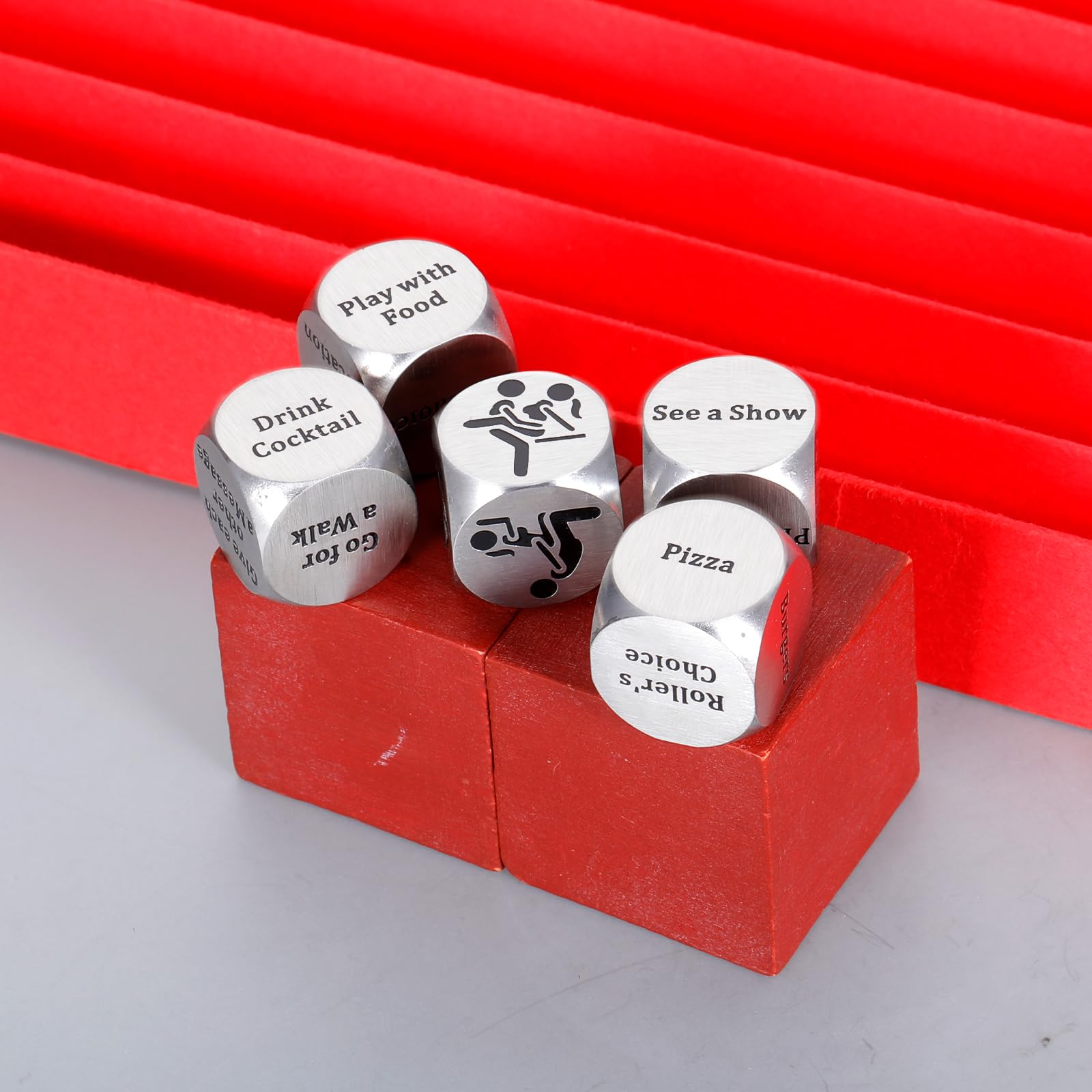 VANLOVEMAC Anniversary Date Night Dice Set for Couples - Fun Romantic Game for Women & Men, Boyfriend & Girlfriend, Wife & Husband - Perfect Valentine's Day, Christmas, 11th Anniversary & Wedding Gift - Great for Date Nights, Romantic Evenings & Special Occasions