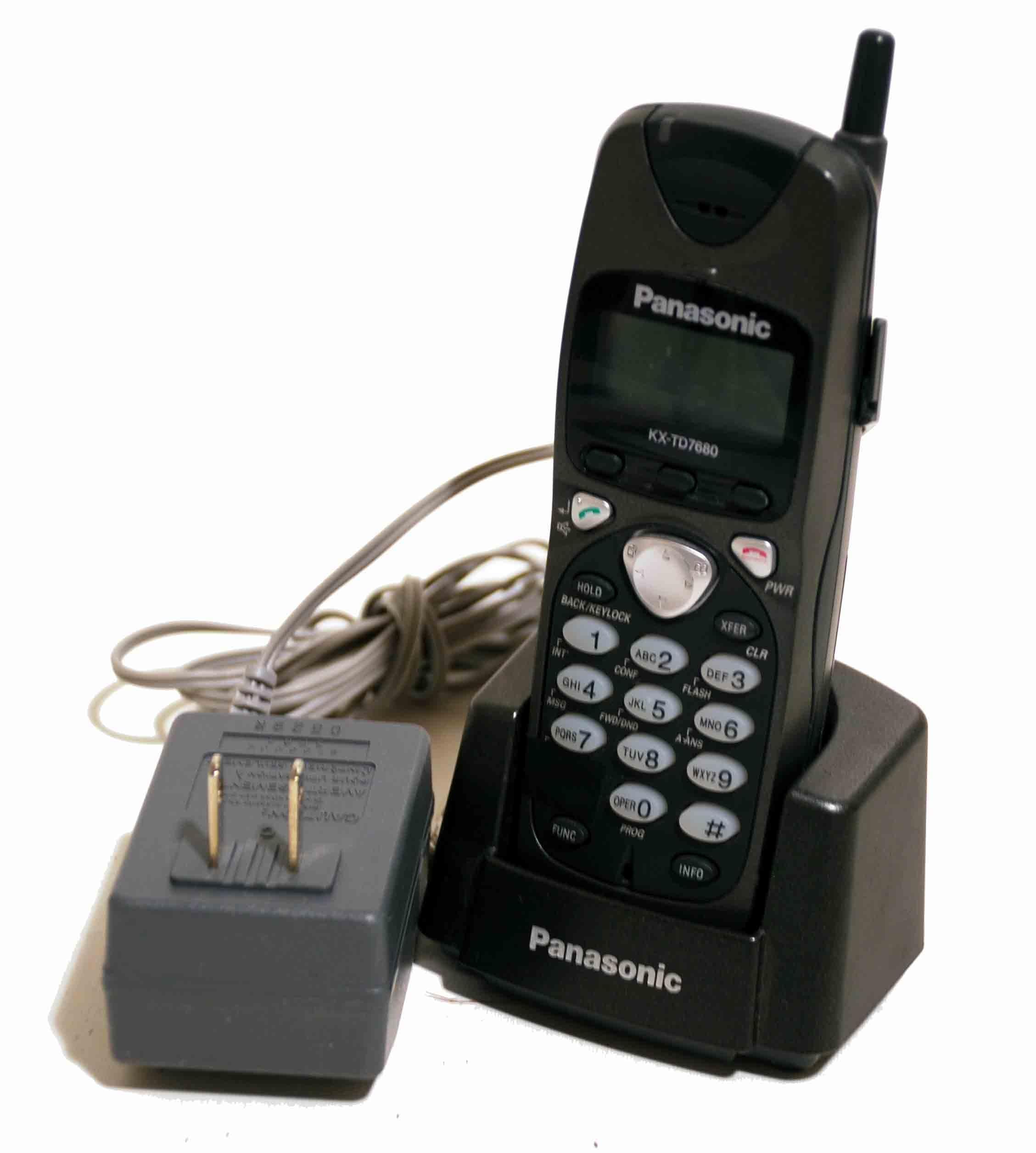 Panasonic KX-TD7680 2.4GHz Cordless Phone with Caller ID & Digital Answering System - Ideal for Home & Small Business Office Use
