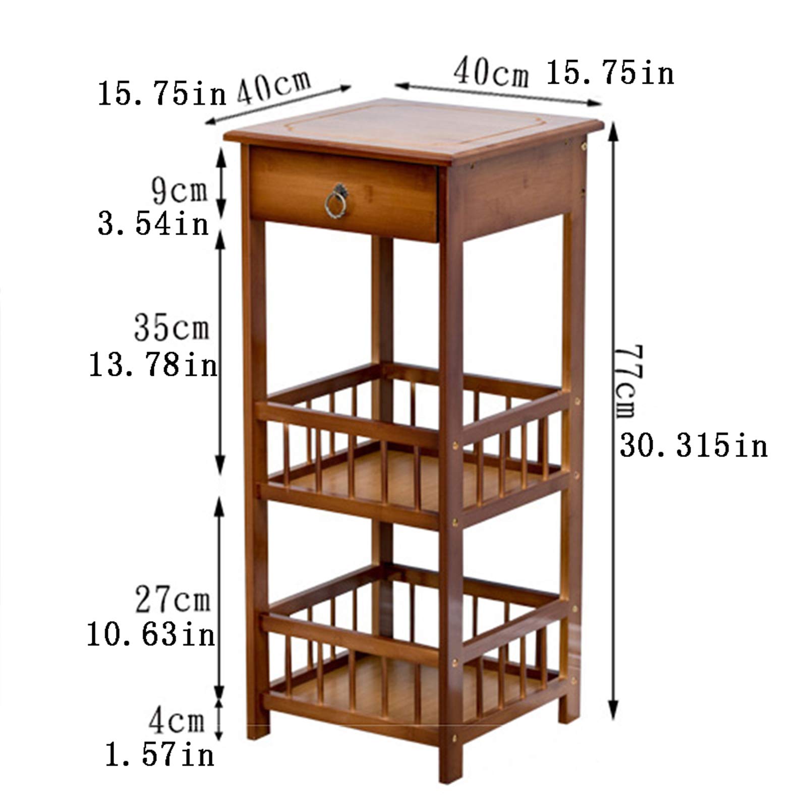 Wooden Plant Stand with High & Low Shelves - Indoor/Outdoor Flower Rack for Garden, Patio, Balcony, Living Room, Office & Bathroom Decor | Perfect for Displaying Plants, Flowers & Home Decor Items