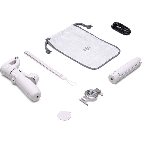 DJI OM 5 White Smartphone Gimbal Stabilizer - 3-Axis Handheld Stabilizer for iPhone & Android, Vlogging, Live Streaming, Travel & Action Shots