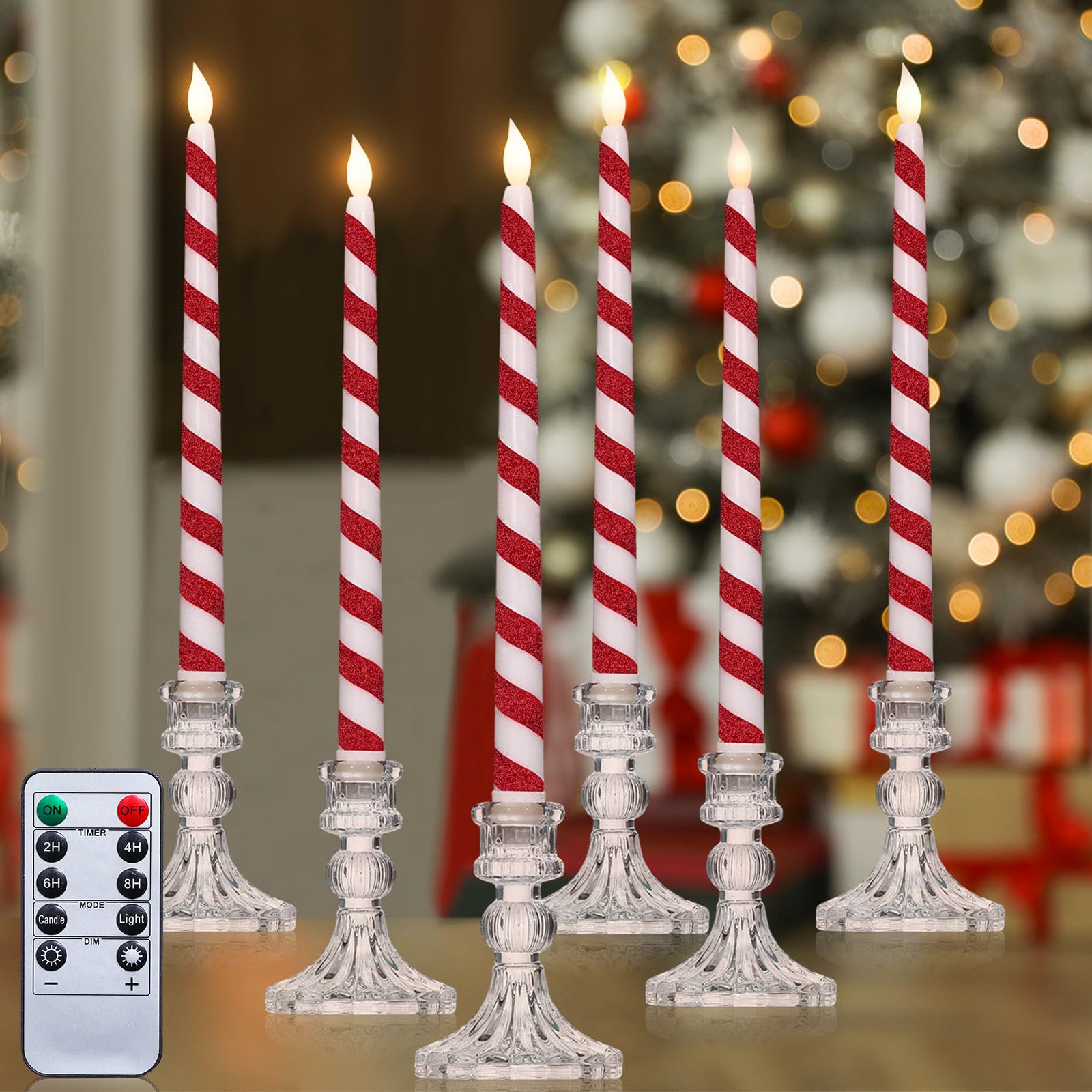 6 Pack LED Flameless Candles 10.6