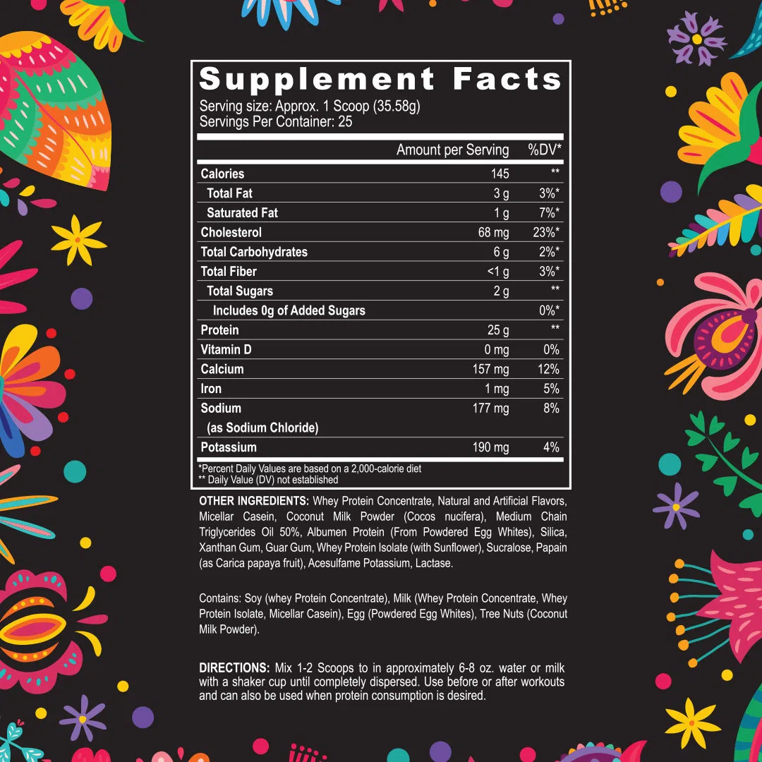 Black Magic Fiesta Edition Multi-Source Protein Powder - Premium Whey & Plant Protein Blend for Muscle Recovery & Growth - Ideal for Post-Workout, Meal Replacement & Healthy Lifestyle