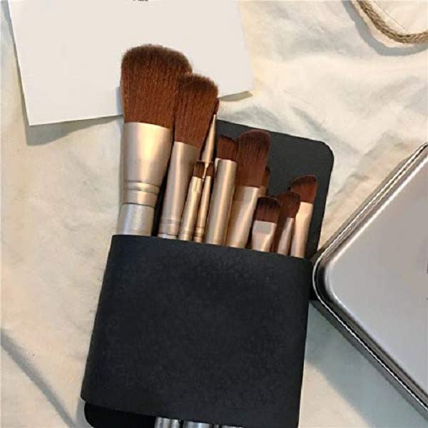 Premium 12-Piece Soft Makeup Brush Set with Aluminum Storage Case - Professional Cosmetic Brushes for Foundation, Blending, Contouring & Eyeshadow - Ideal for Travel, Home & Professional Makeup Artists