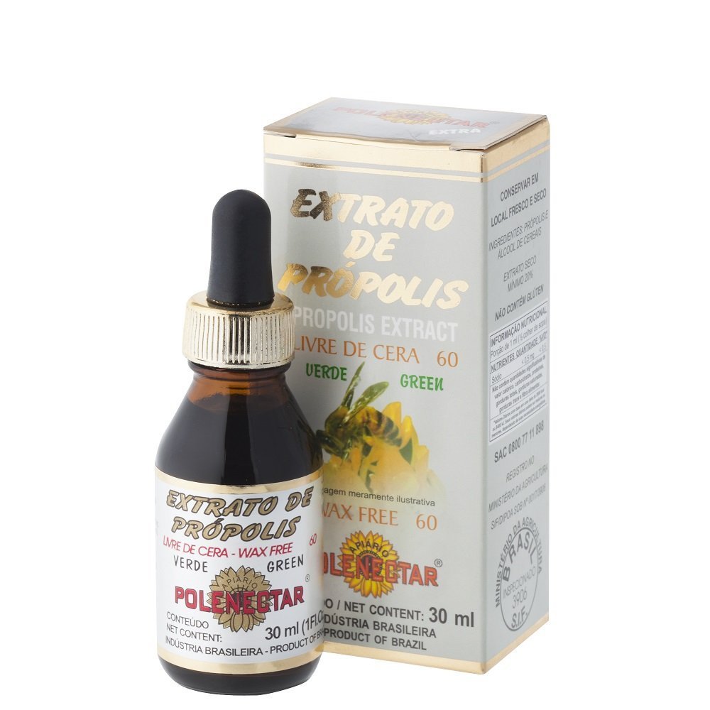 Premium Brazilian Bee Propolis Extract Wax-Free 60 (30ml) by Polenectar - 12 Pack | Natural Immune Support & Wellness Supplement for Daily Health Boost