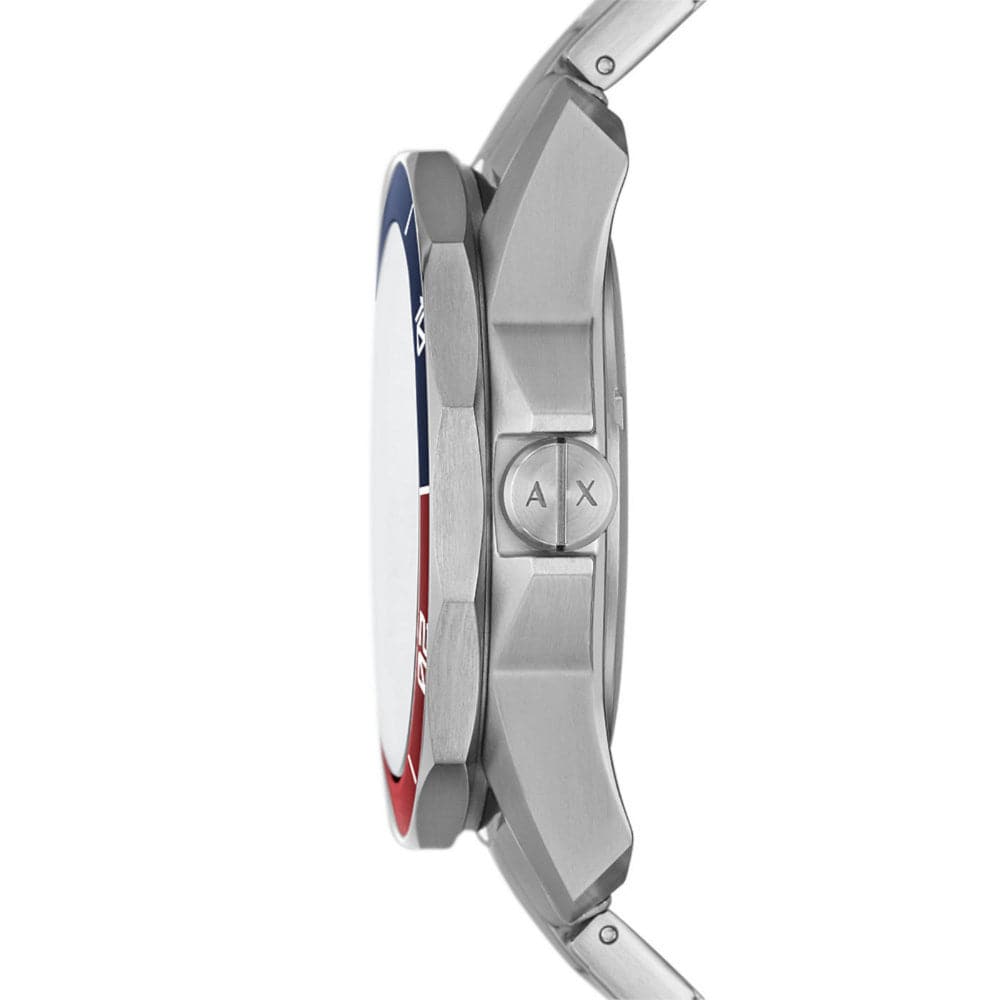 Armani Exchange AX1955 Men's Watch - Black Dial, Silver Stainless Steel Strap | Stylish Accessory for Business, Casual & Formal Occasions