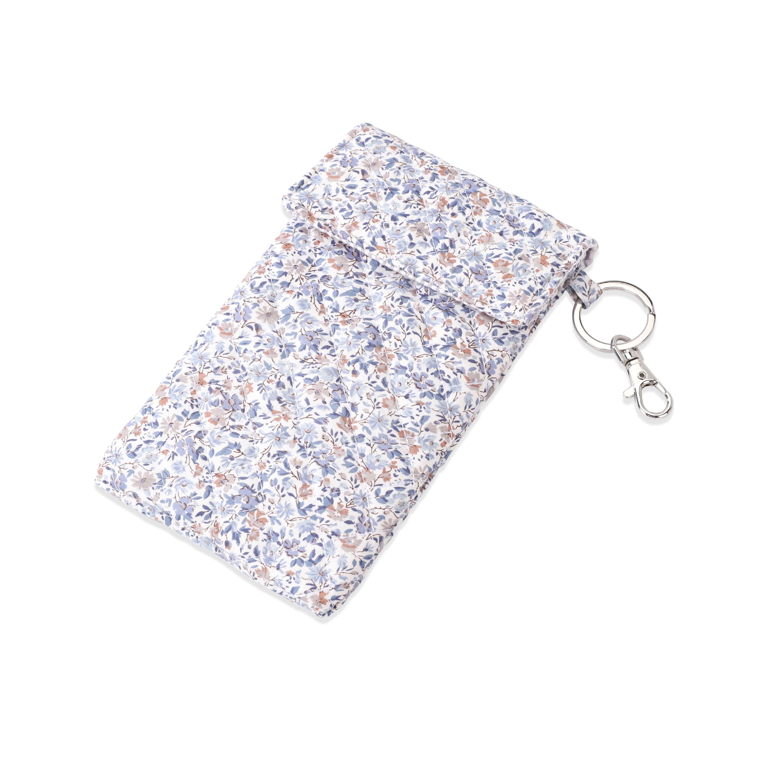 Premium Soft Eyeglass Case for Men & Women - Double Compartment Travel Pouch with Keychain | Protective Storage for Glasses & Sunglasses | Perfect for Travel, Work & Daily Use