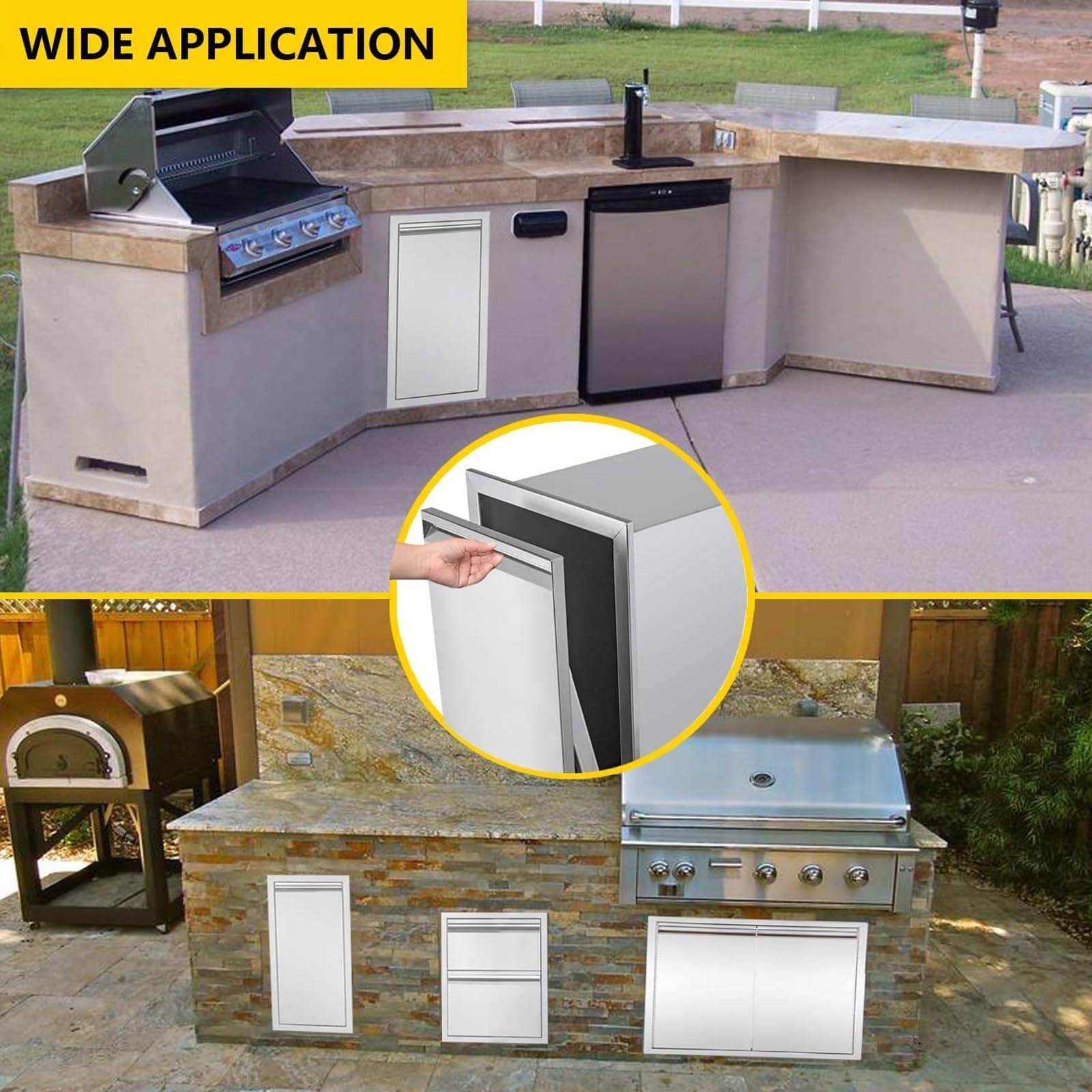 Stainless Steel Propane Tank Drawer for Outdoor Kitchen - 17