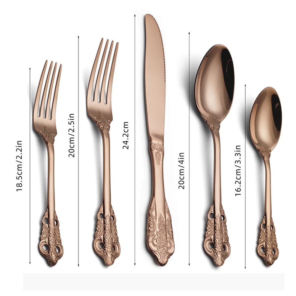 50-Piece Stainless Steel Silverware Set - Premium Flatware Cutlery for Home, Kitchen, Restaurant & Hotel - Service for 10 - Dishwasher Safe - Perfect for Dining, Entertaining & Catering Events