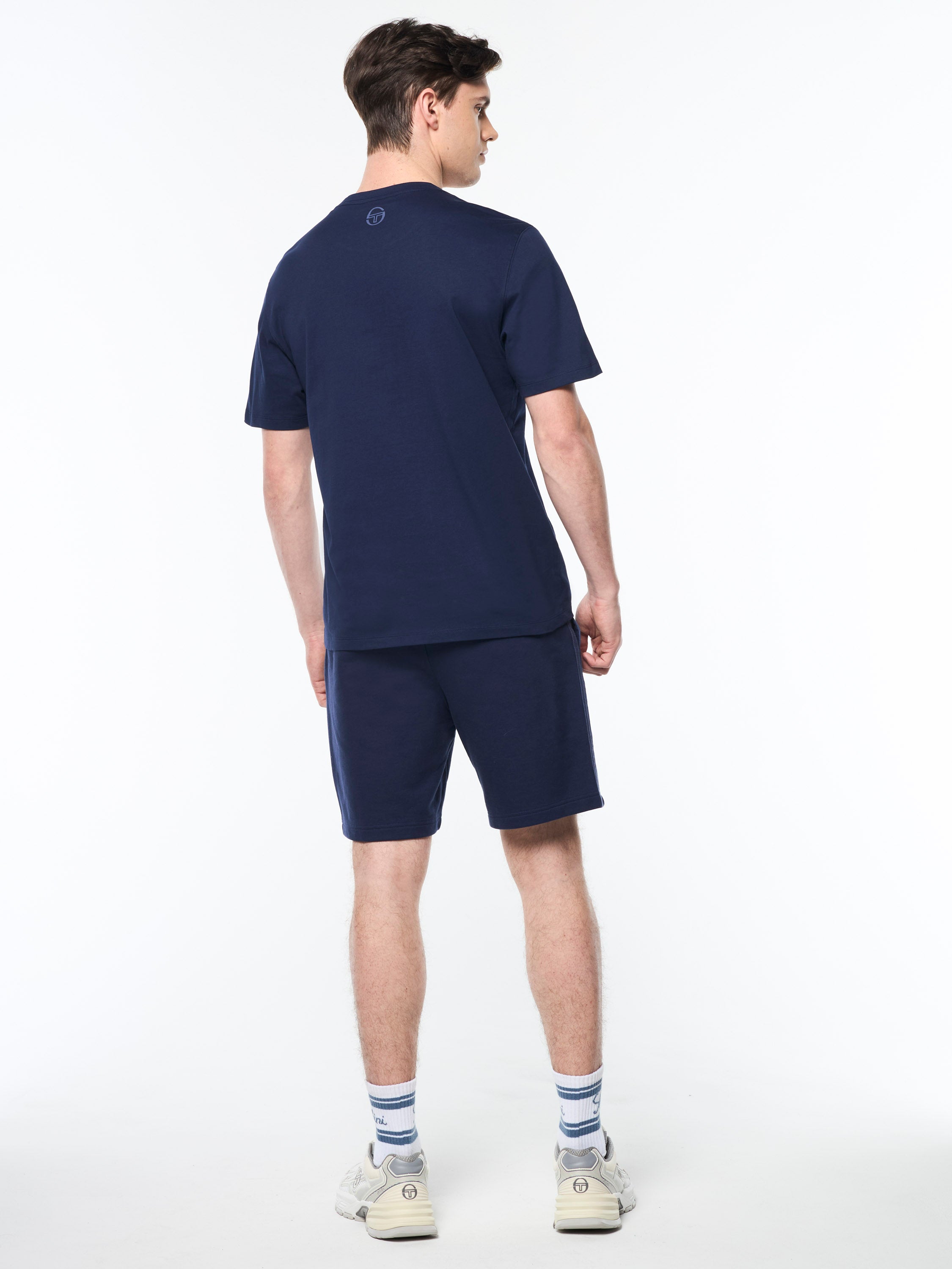 **Presto Men's Casual T-Shirt - Soft Cotton Crew Neck Tee in Maritime Blue | Perfect for Everyday Wear, Gym & Outdoor Activities**
