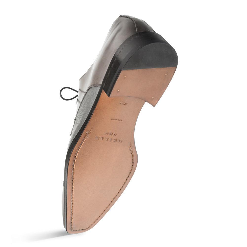 Mezlan Soka Grey Cap Toe Dress Shoes for Men - Classic Oxford Business Formal & Wedding Attire