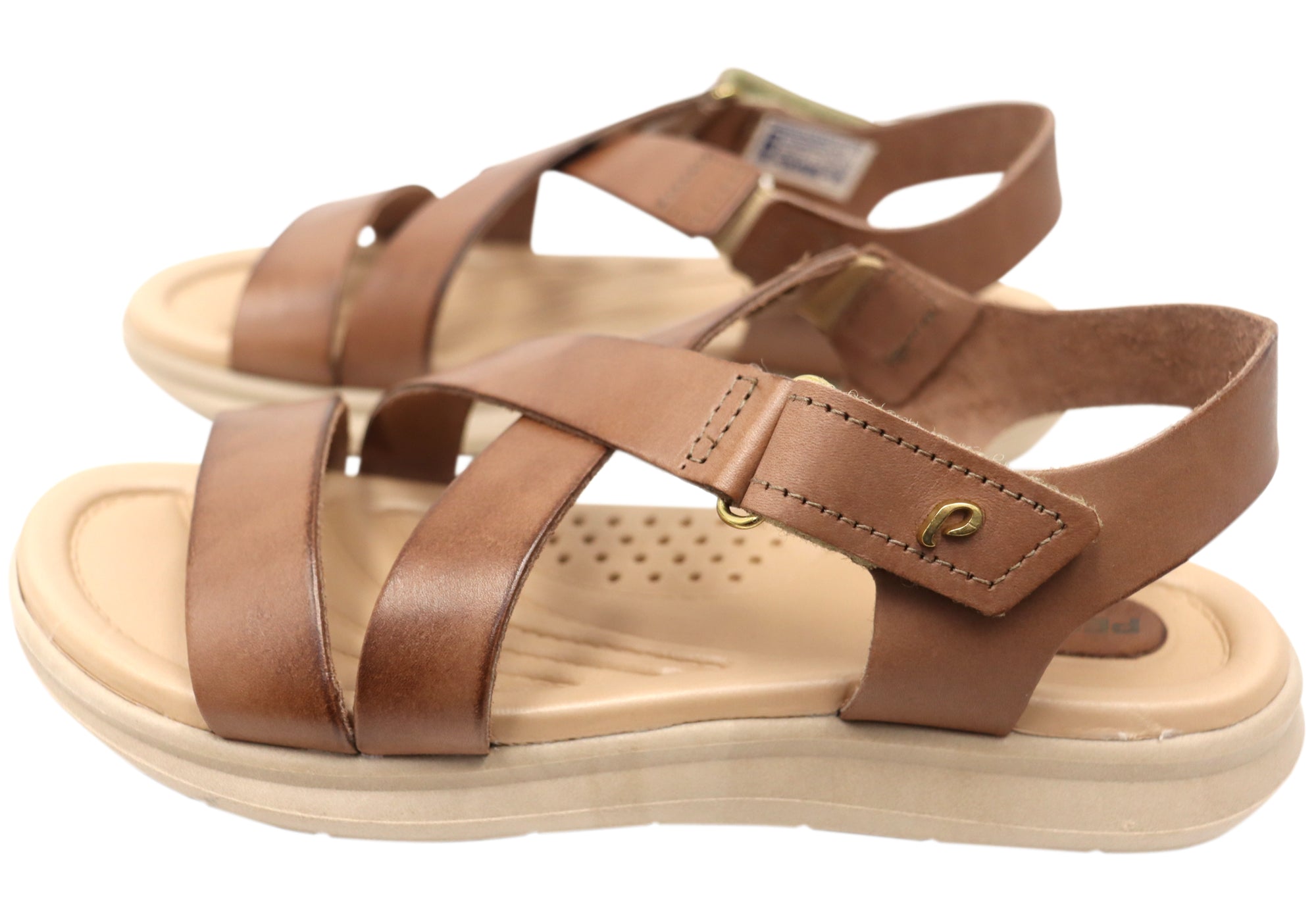 Pegada Mavada Women's Comfortable Leather Sandals - Handmade in Brazil - Perfect for Summer, Beach & Casual Outings