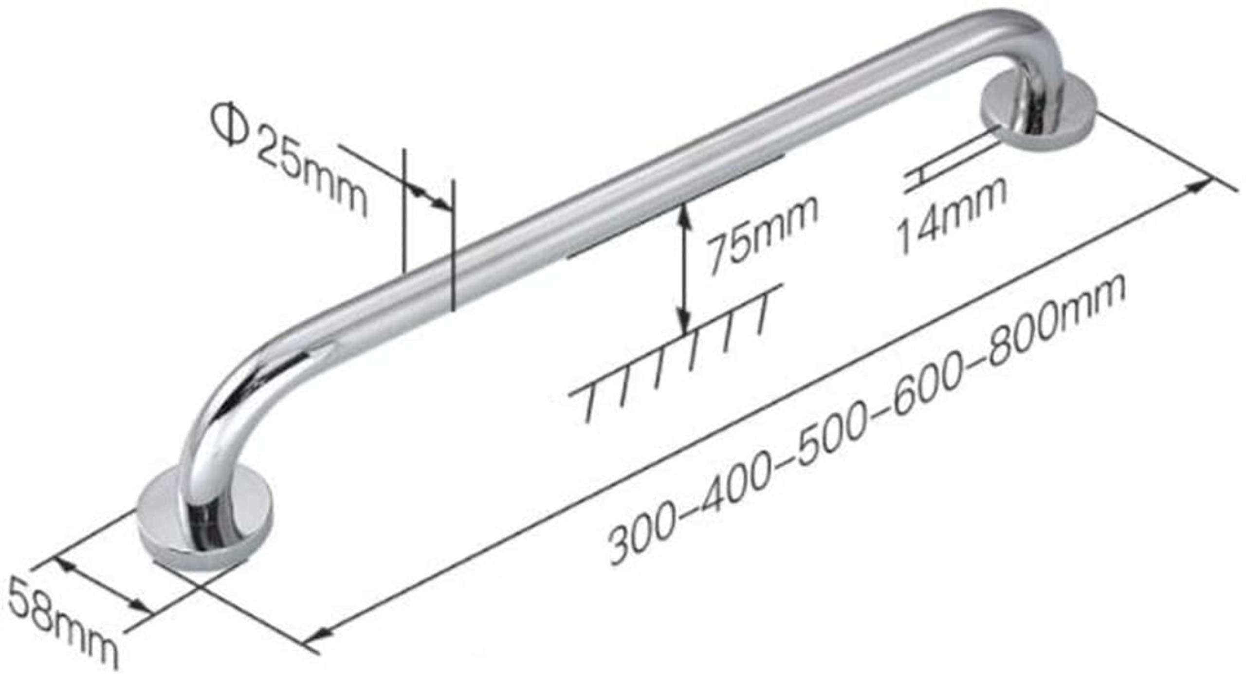 Non-Slip Bathroom Safety Handrail - 80cm Shower Grab Bar for Elderly & Disabled, Sturdy Bath Handle & Towel Rail, ADA Compliant for Wet Areas (Perfect for Seniors, Mobility Assistance & Bathroom Safety)