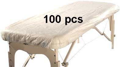 Therapist’s Choice® Fitted Disposable Massage Table Sheets - 100 Pack | Soft & Hygienic Professional Massage Bed Covers for Spa, Clinic & Home Use