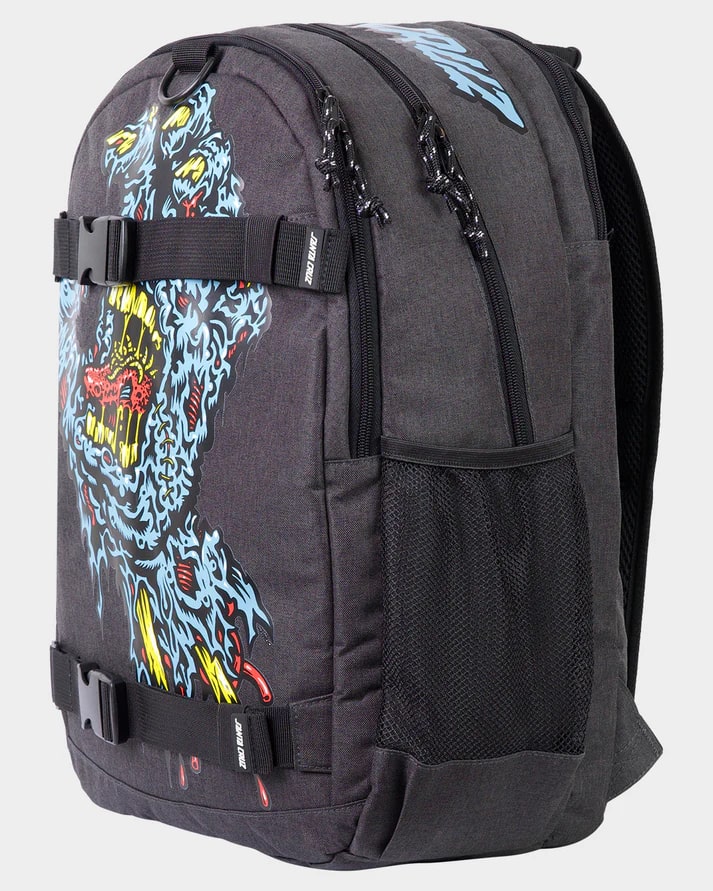 Santa Cruz SC Decaying Hand Backpack - Durable Skate Backpack for School, Travel & Skateboarding | Trendy Streetwear Design for Teens & Adults