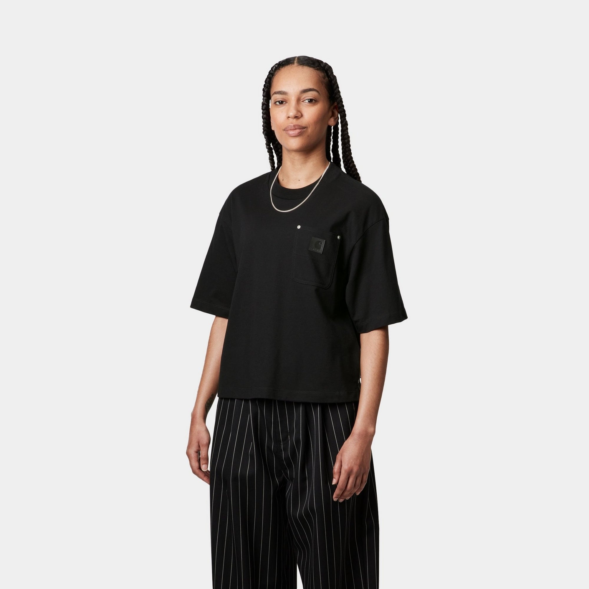Women's Eldon T-Shirt - Soft Cotton Casual Tee in Black | Perfect for Everyday Wear, Layering & Outfits