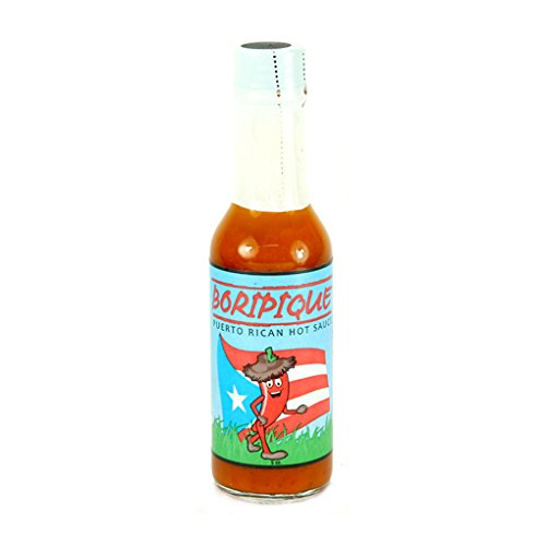 Boripique Puerto Rico Hot Sauce - 5 oz Bottle of Spicy Red Pepper Sauce for Tacos, Wings & BBQ